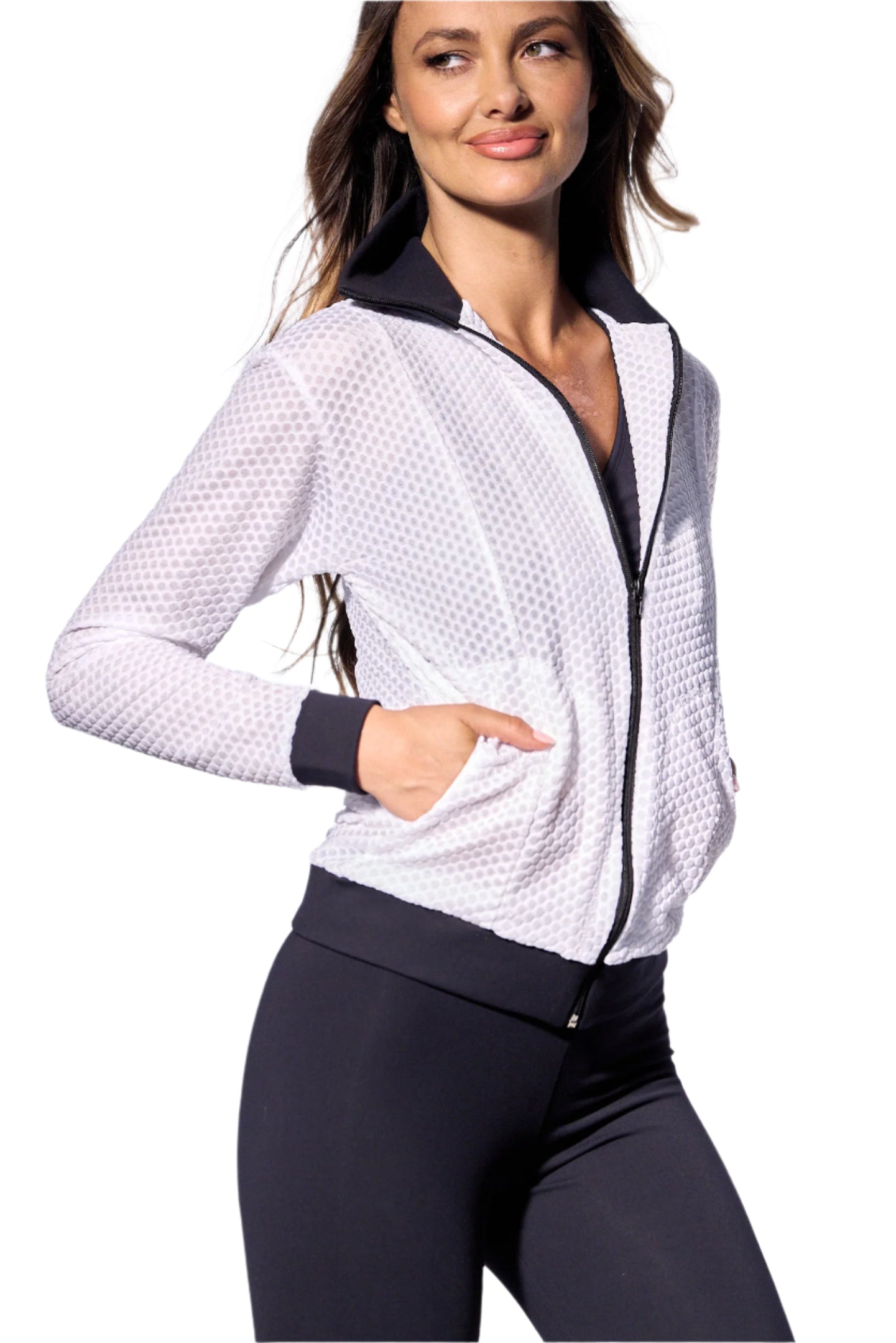 Trinidad Jacket | White & Black