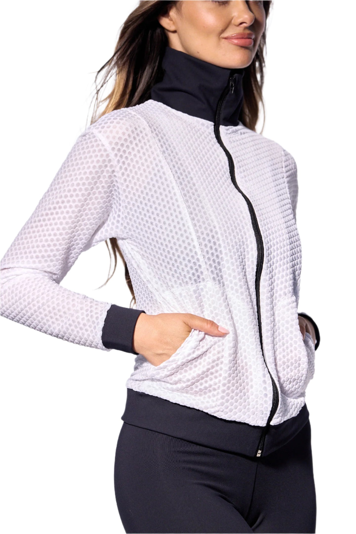 Trinidad Jacket | White & Black