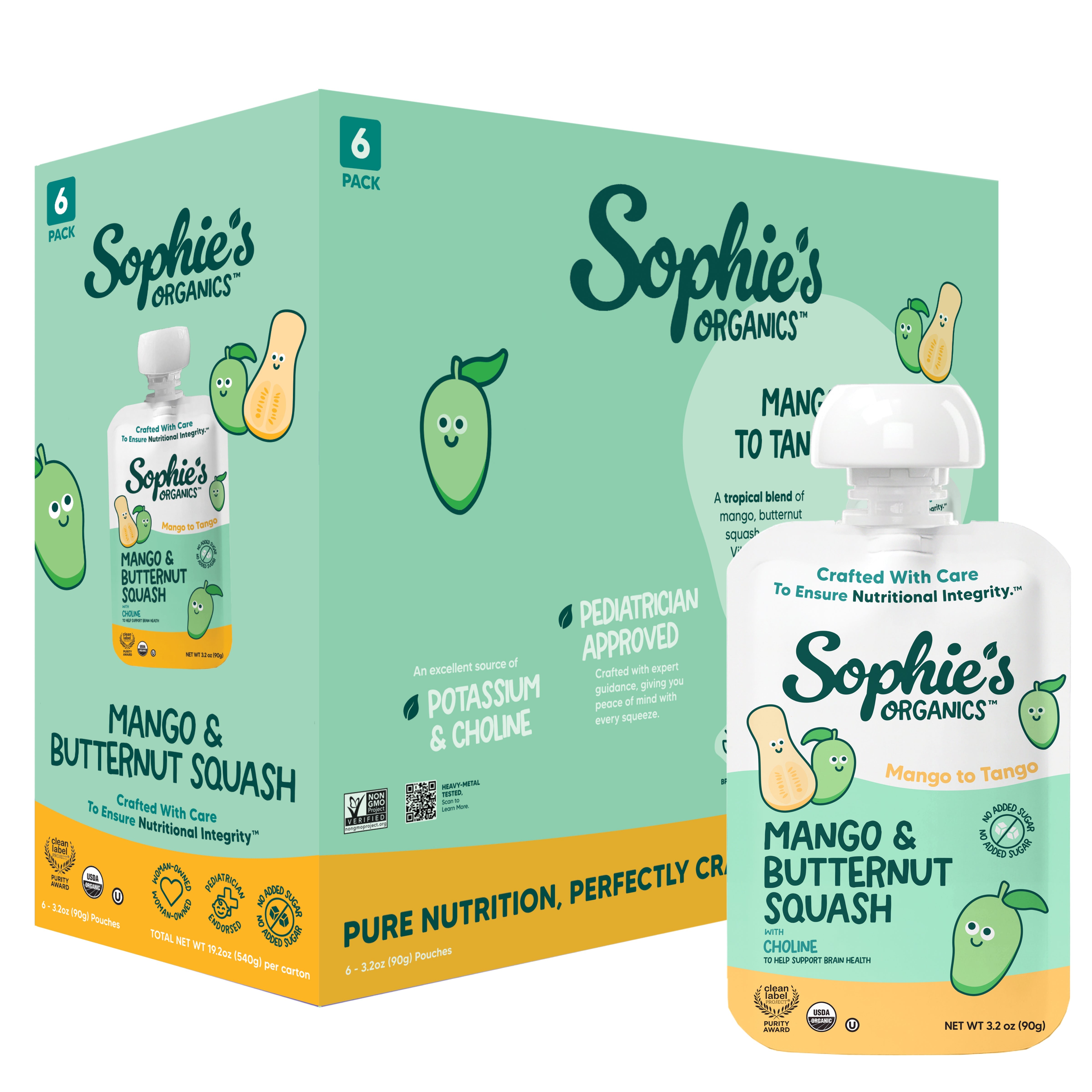 Mango To Tango Organic Pouches (6 pack)