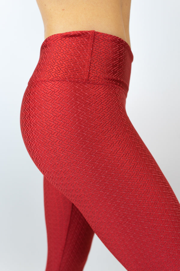 Bryn Reversible Legging -  Crimson