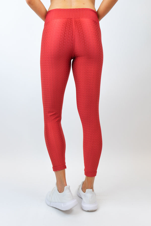 Bryn Reversible Legging -  Crimson