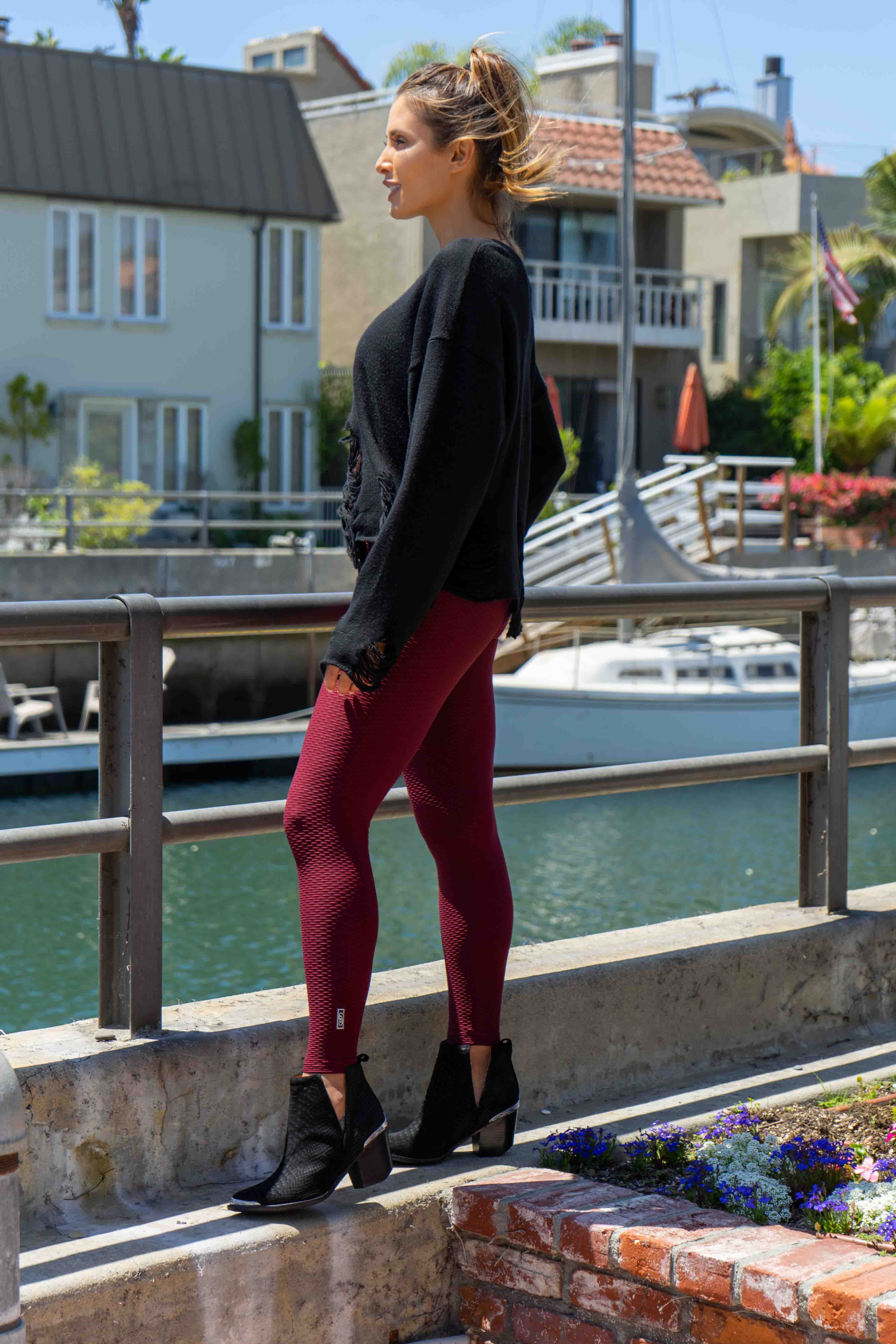Lilly Legging - Cranberry