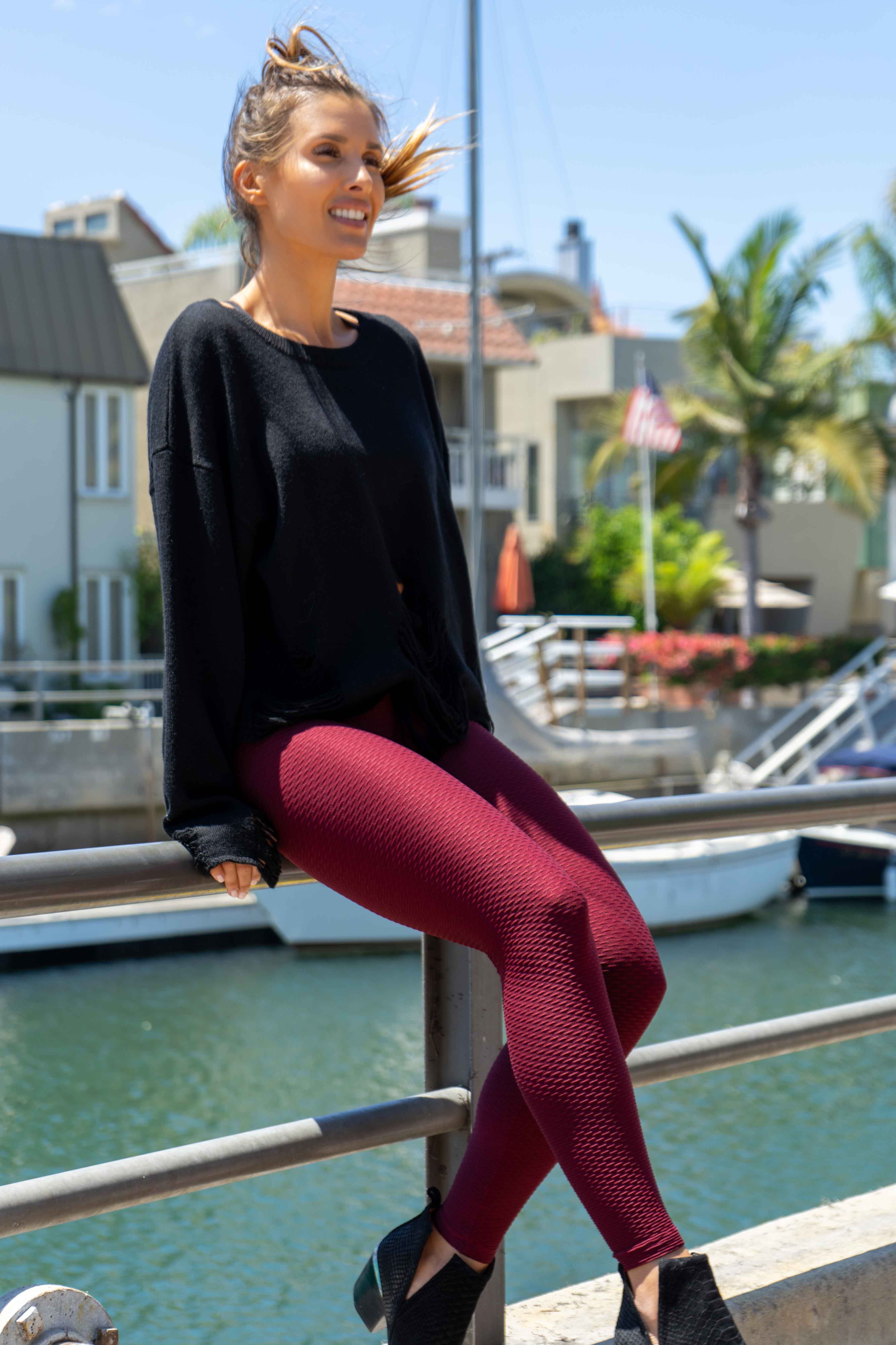 Lilly Legging - Cranberry