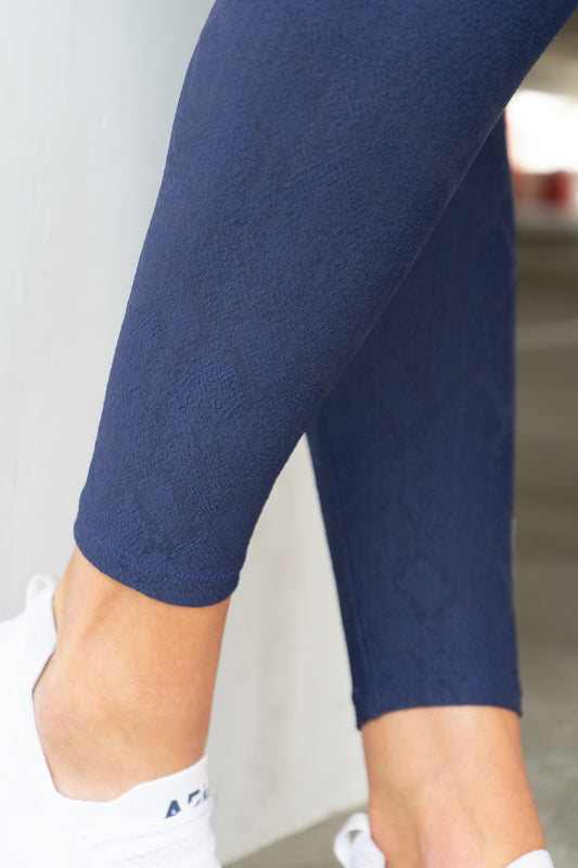 Trestles - Adult Snakeskin Legging Navy