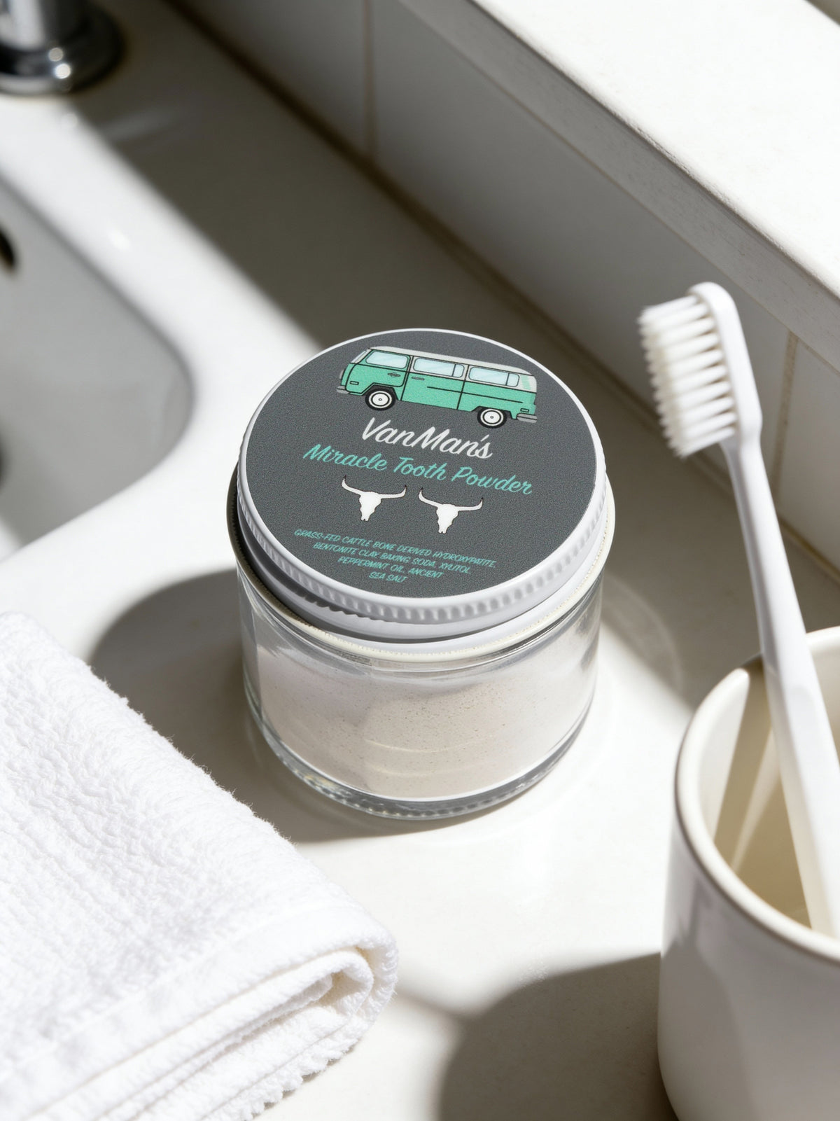 VanMan's Miracle Tooth Powder - Mint-Bone 2 oz