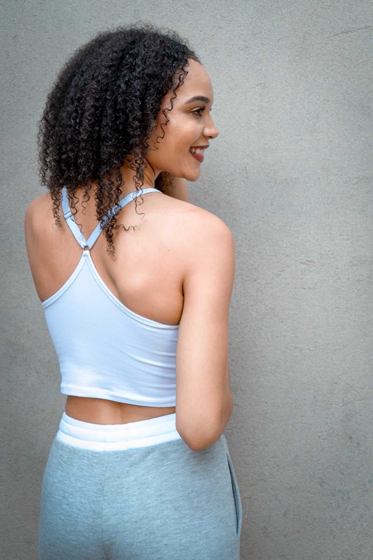 Beverly Crop Top Bra - White