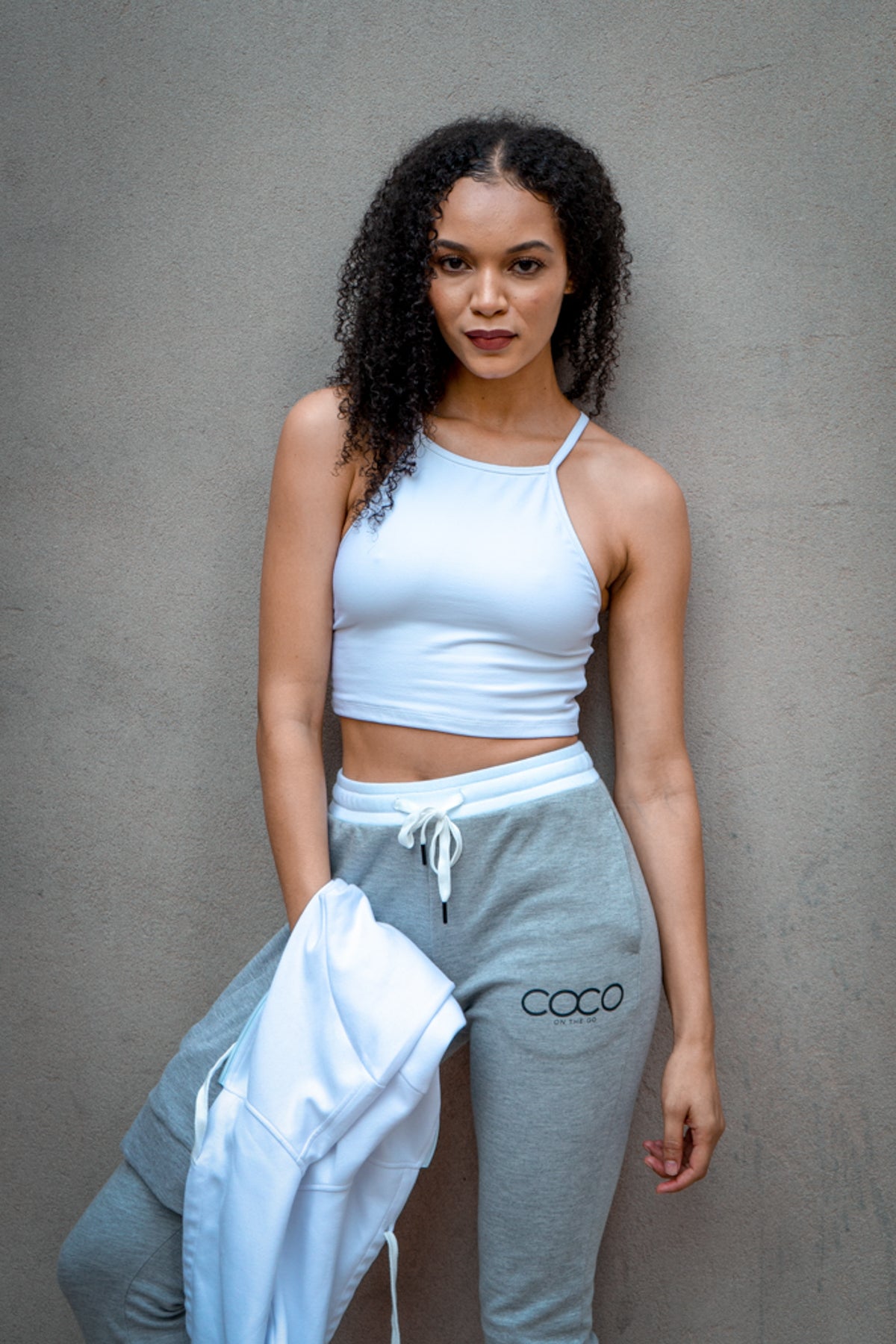 Beverly Crop Top Bra - White