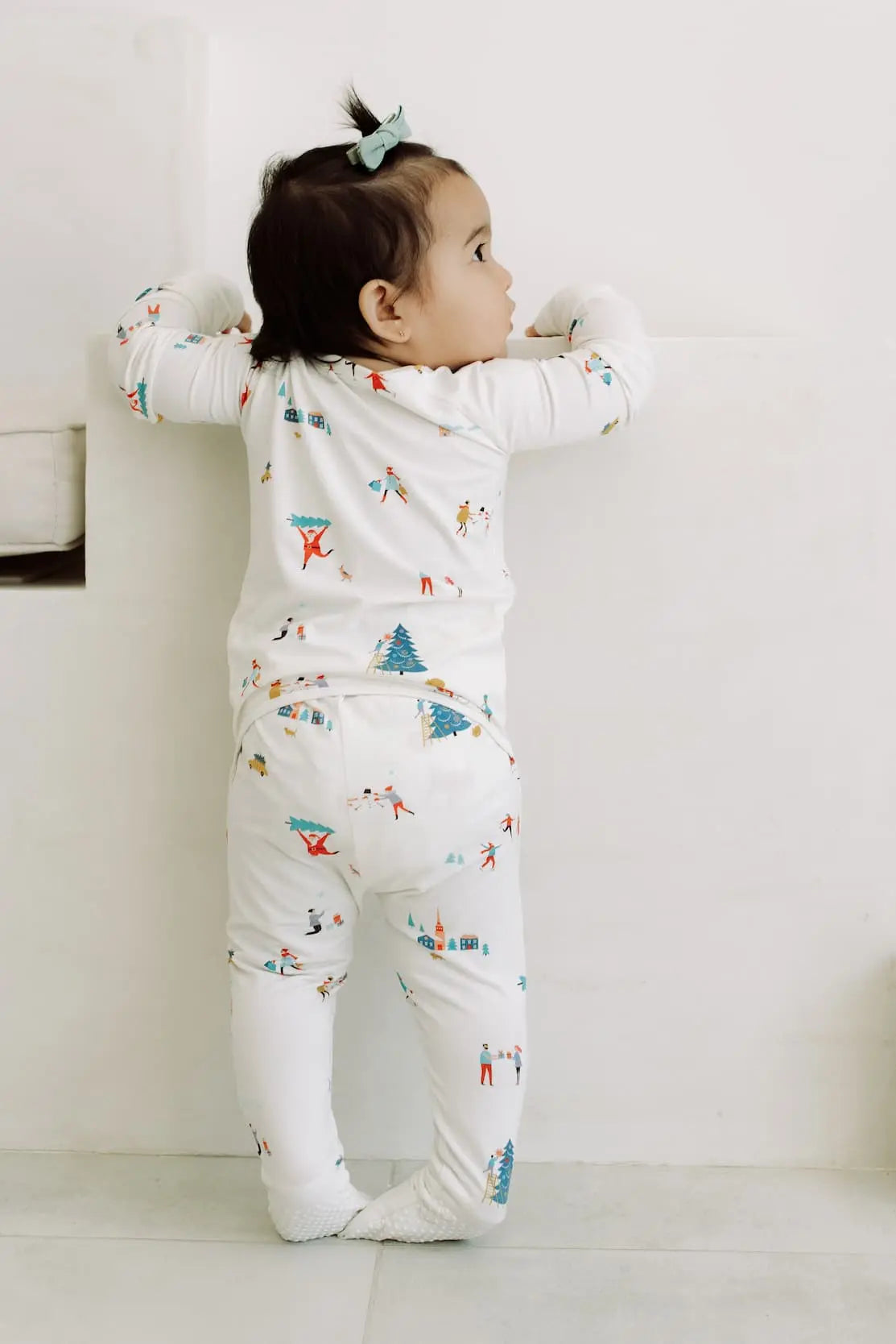 Peek-a-Boo Baby Sleeper Winter Whispers