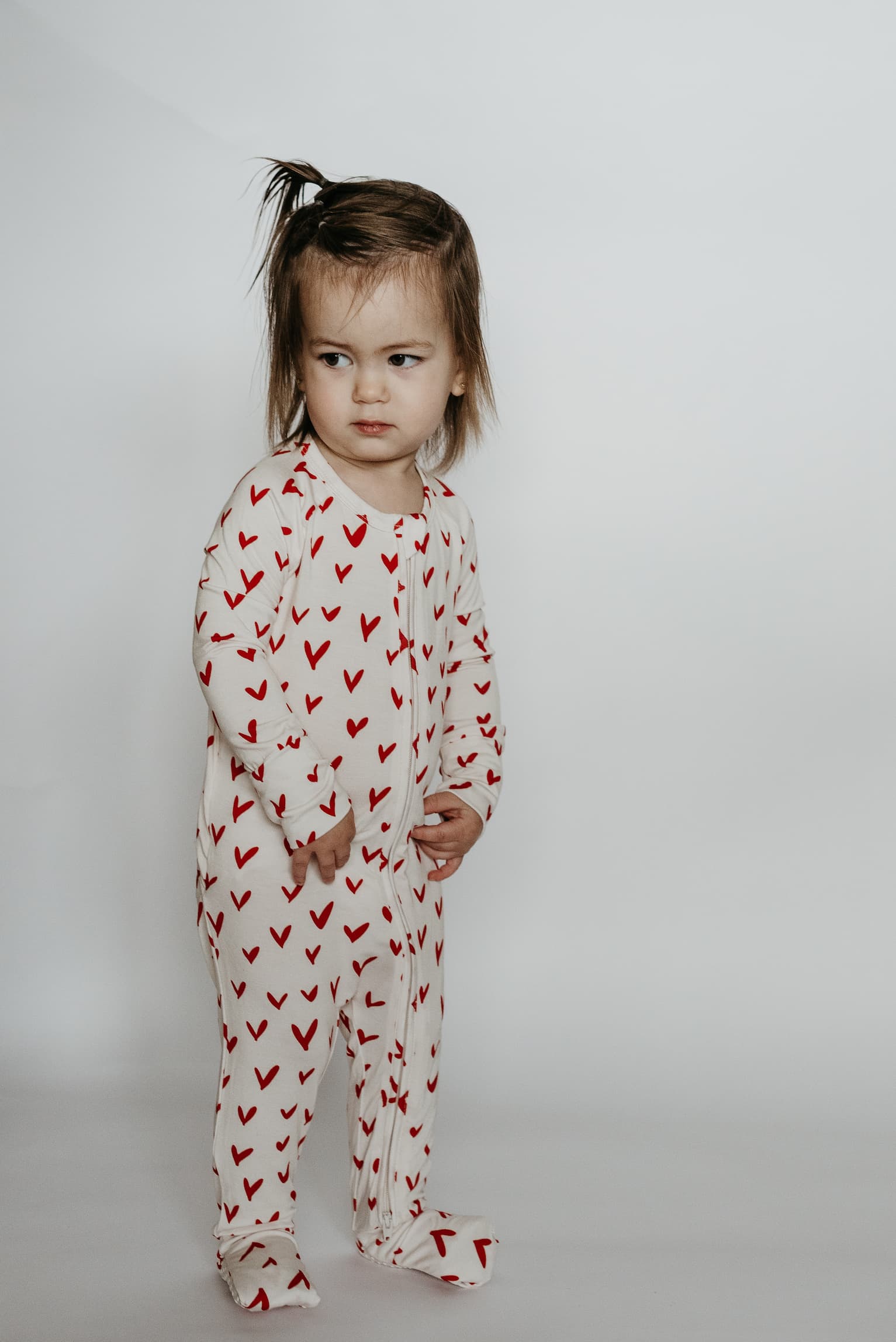 Peek-a-Boo Baby Sleeper Heart Confetti