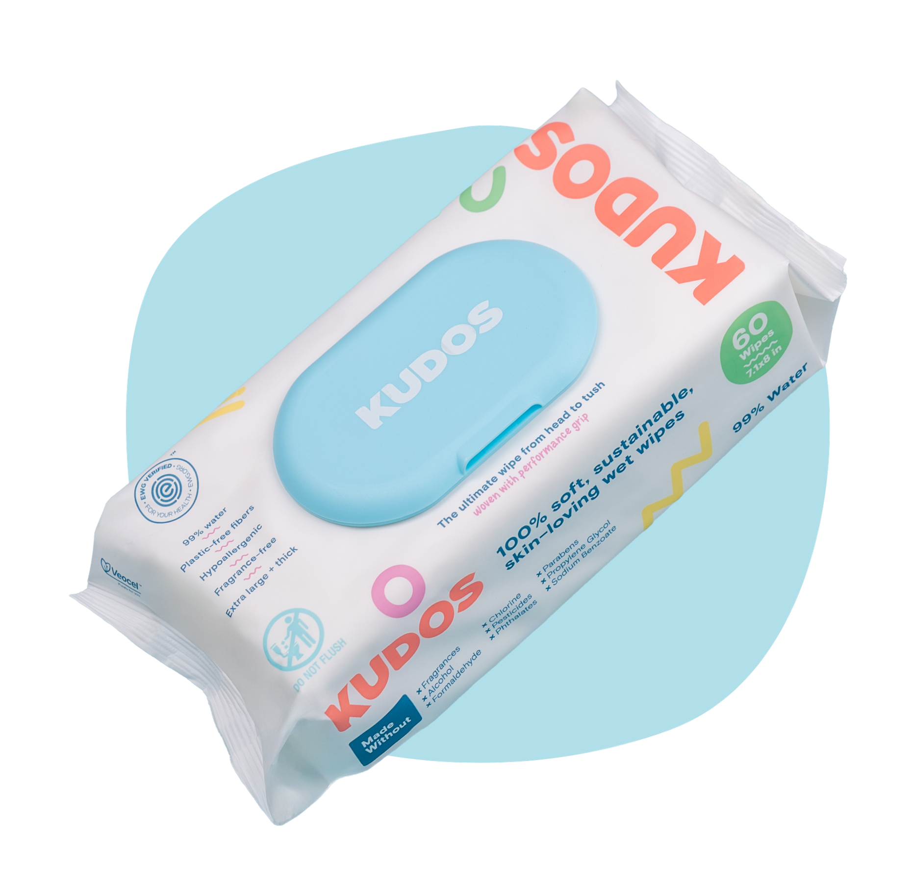 One-month supply of wipes (4 packs)