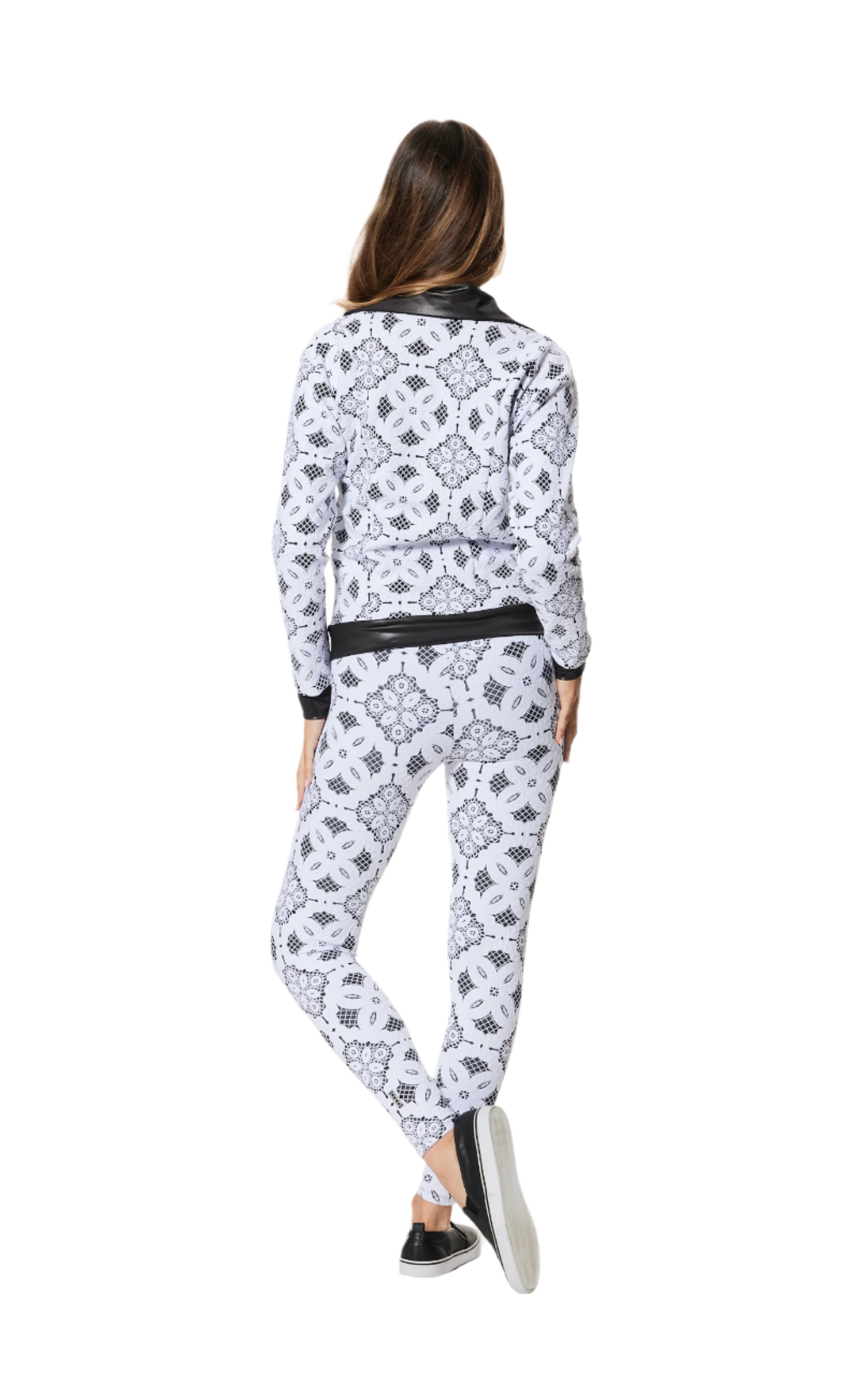 Jess Legging | White with Black