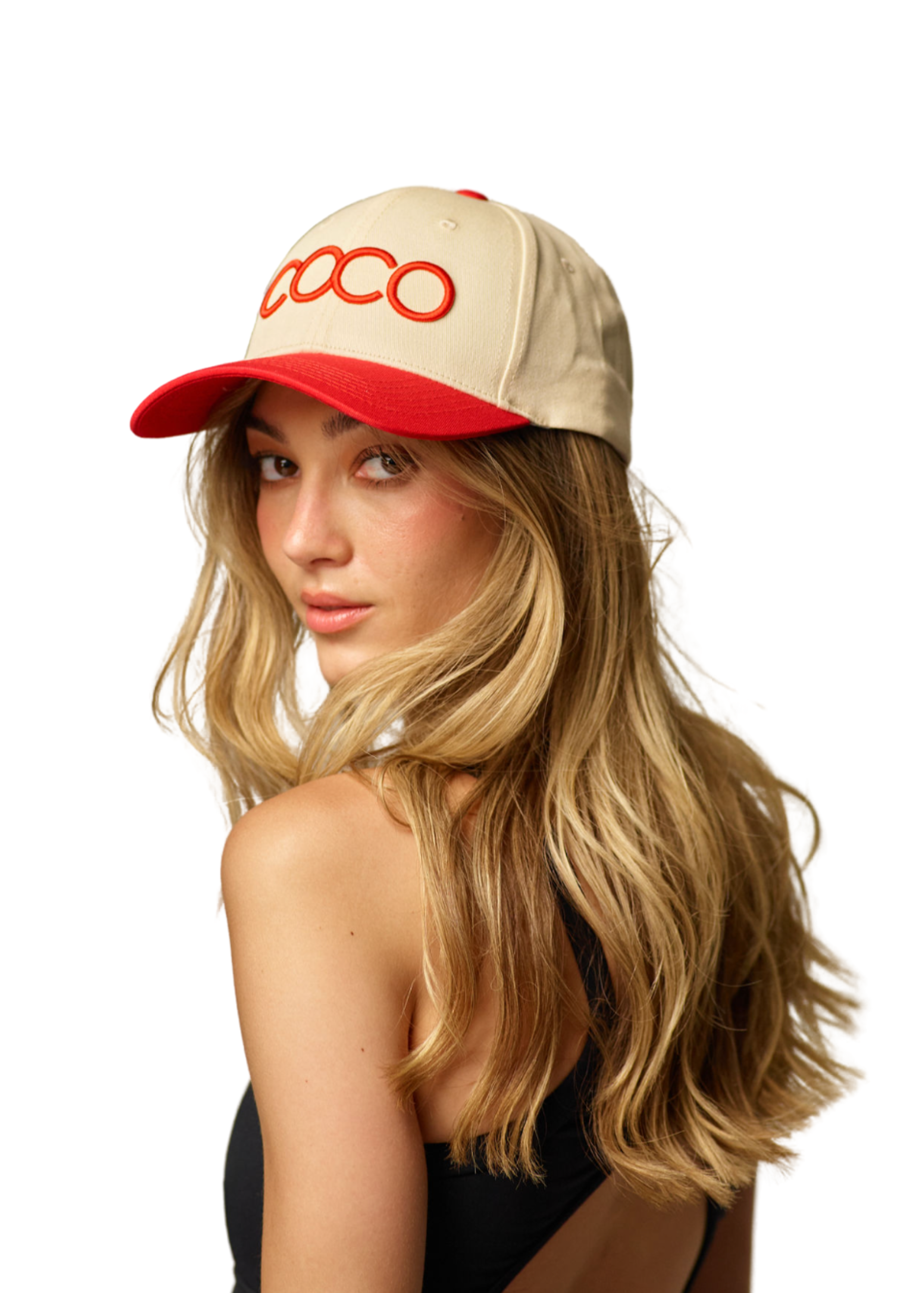COCO Hat | Tan & Red