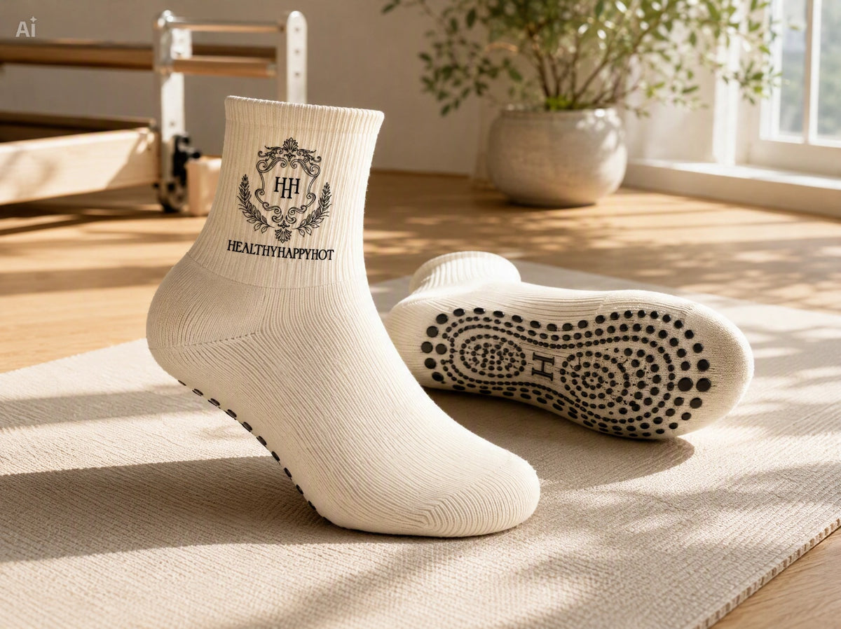 Healthy Happy Hot pilates Socks