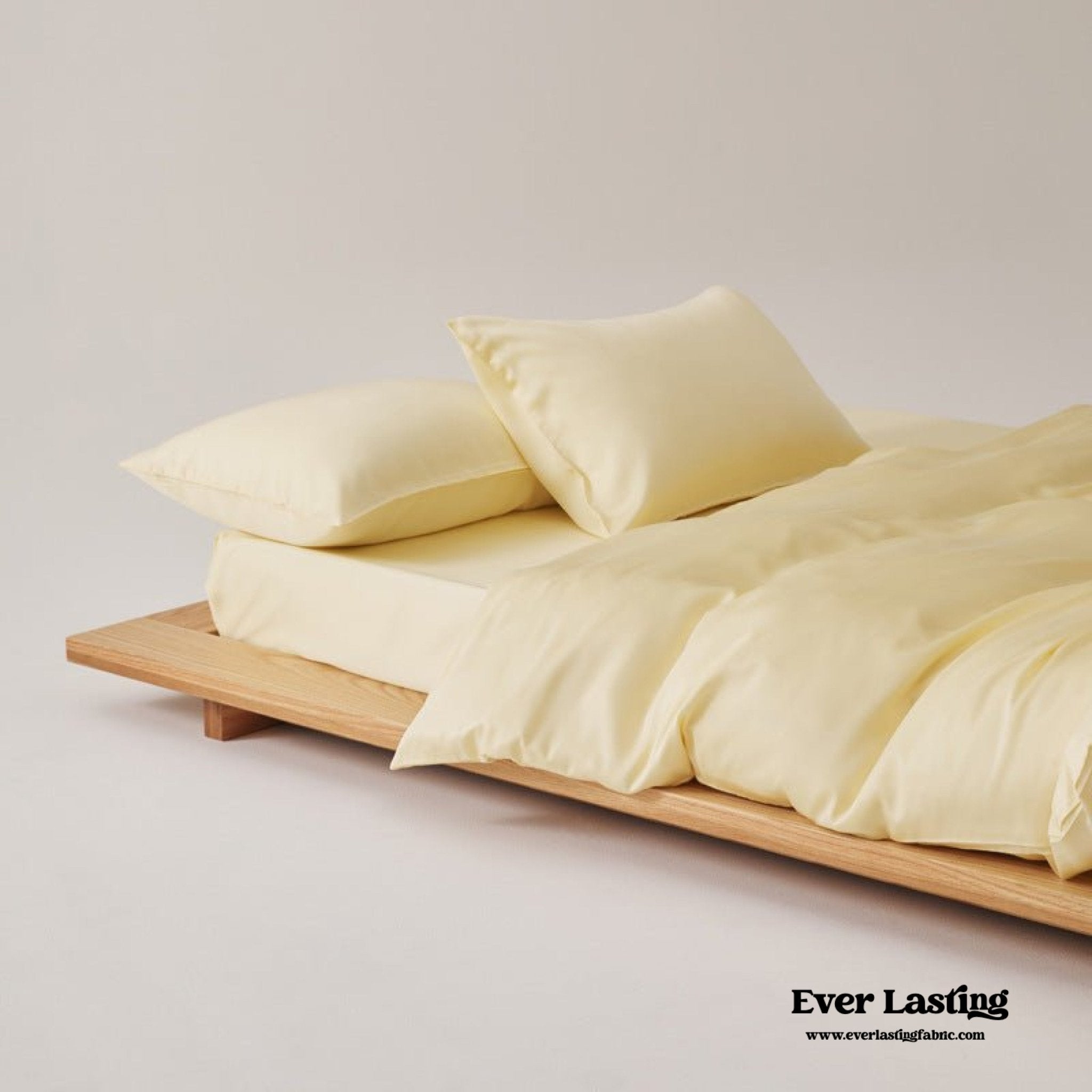 Adeline Pastel Silky TENCEL™ Bedding Set / Yellow