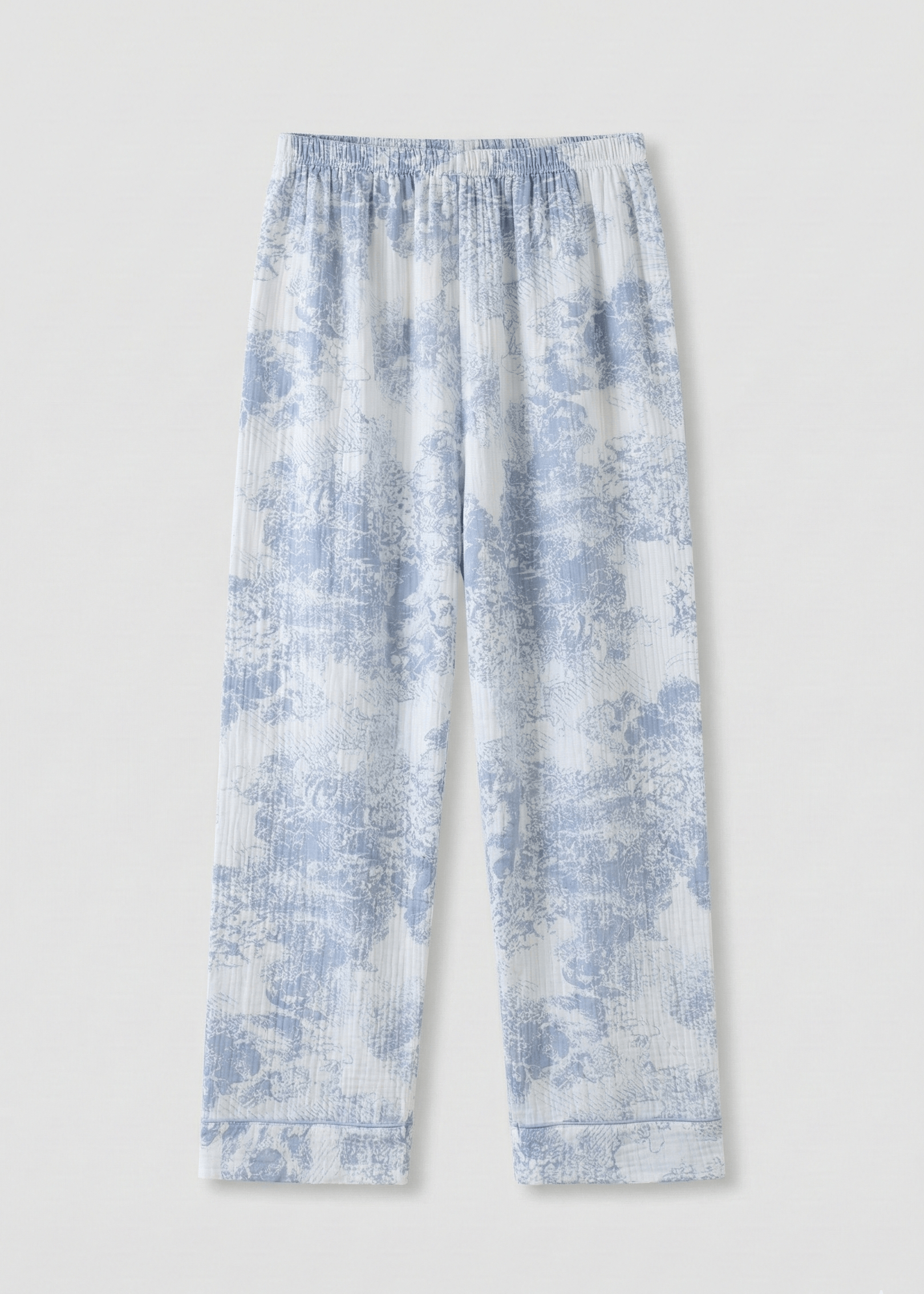 Blush Mist Cotton Pajama Set / Blue