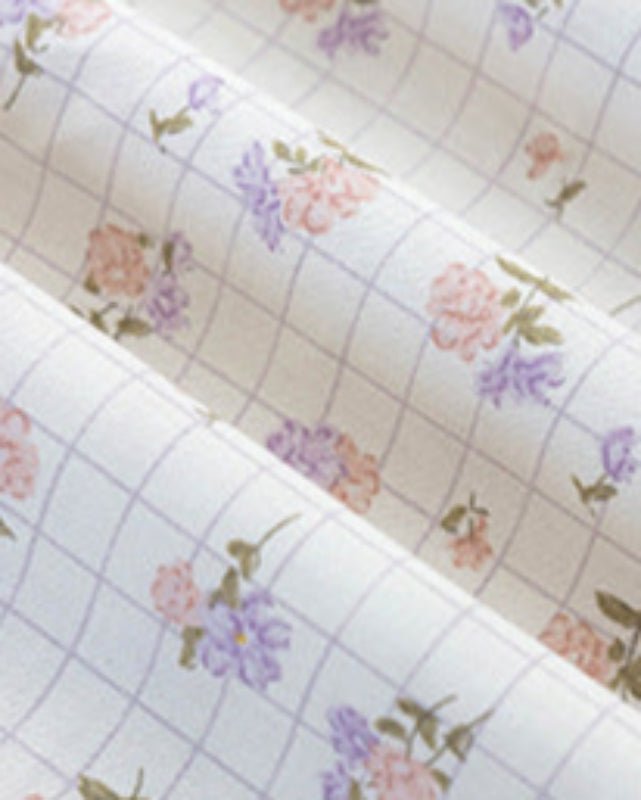 Celia Cottage Ribbon Bow Tie Floral Bedding Set / Rust Pink