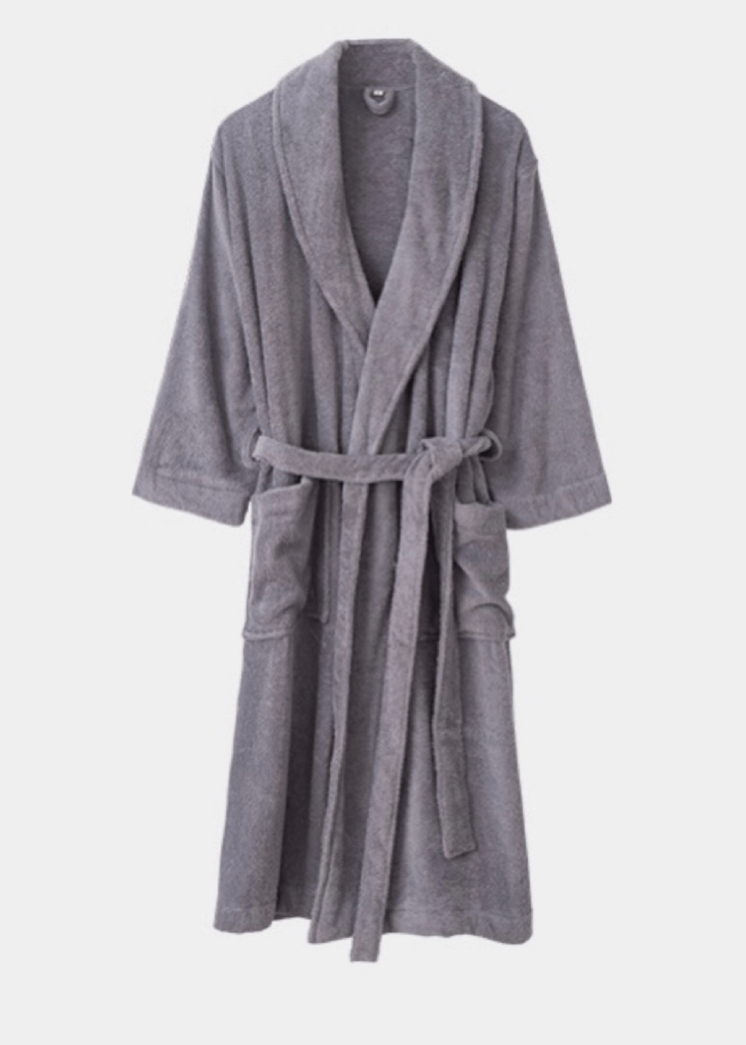 Classic Ultra-Soft Absorbent Cotton Bathrobe / Dark Gray