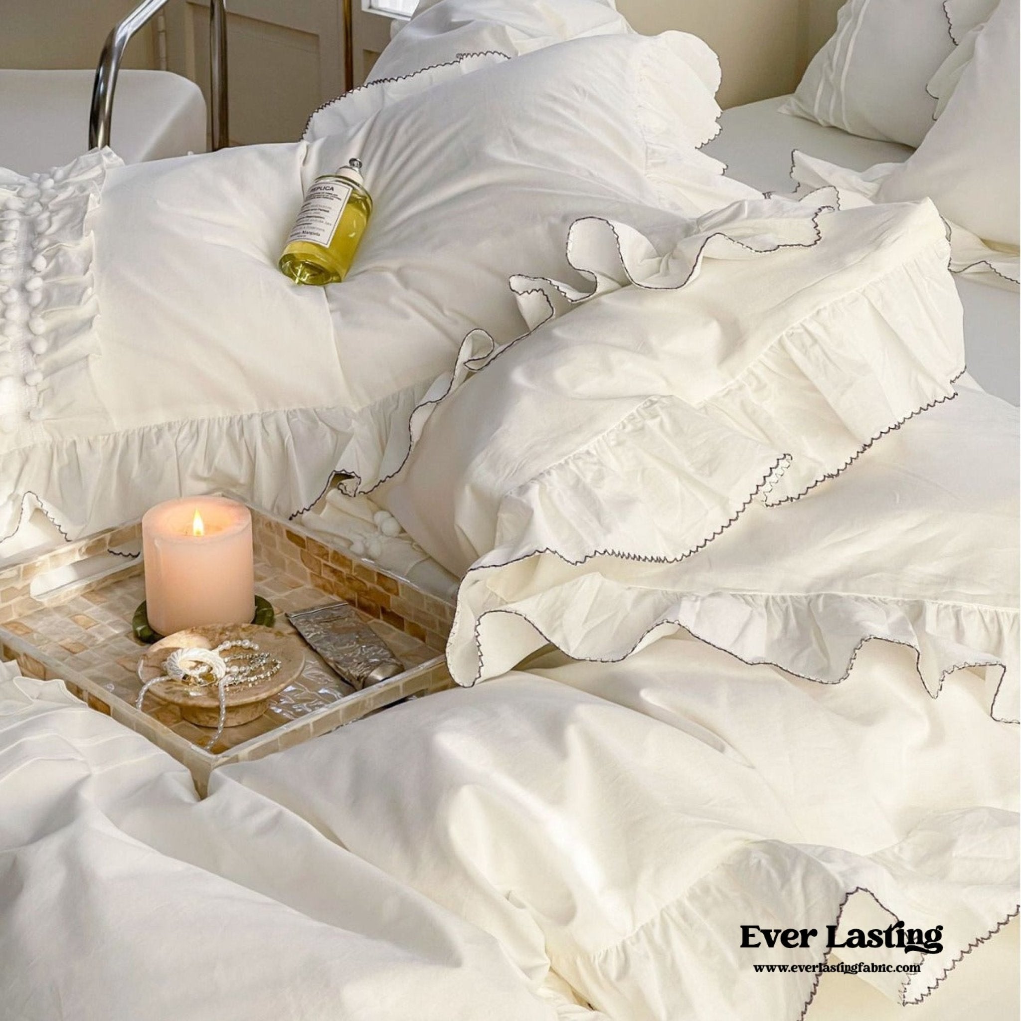 Clémence French Cottage Lace Bedding Set