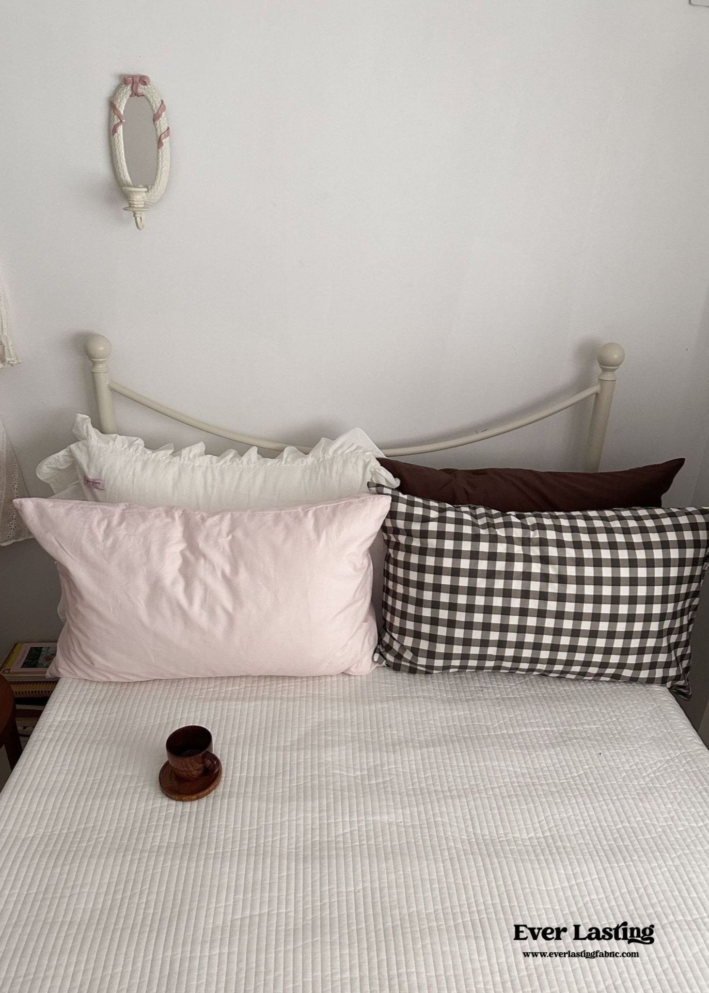 Ella Pure Cotton Pillowcases / Brown