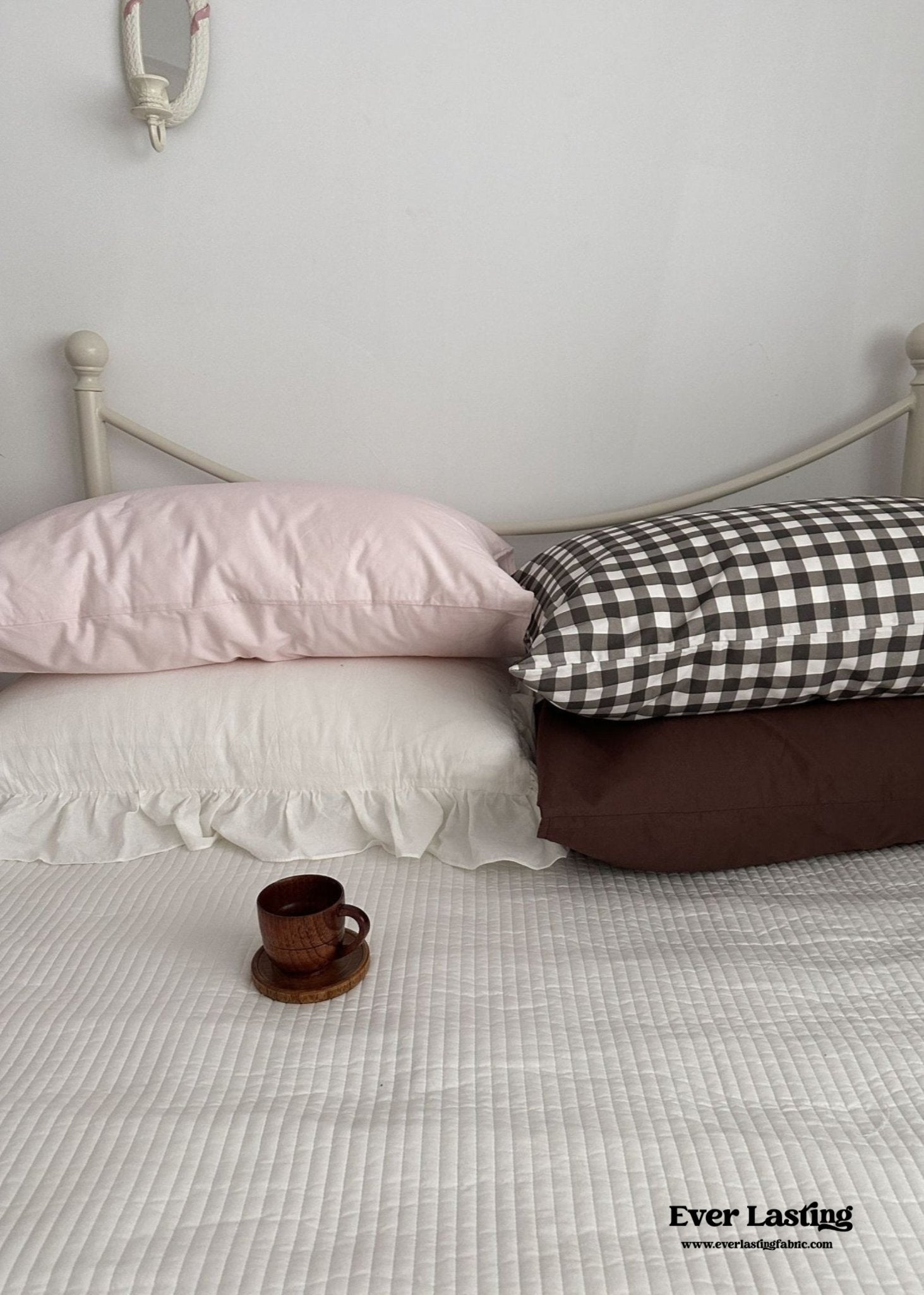 Ella Pure Cotton Pillowcases / Brown