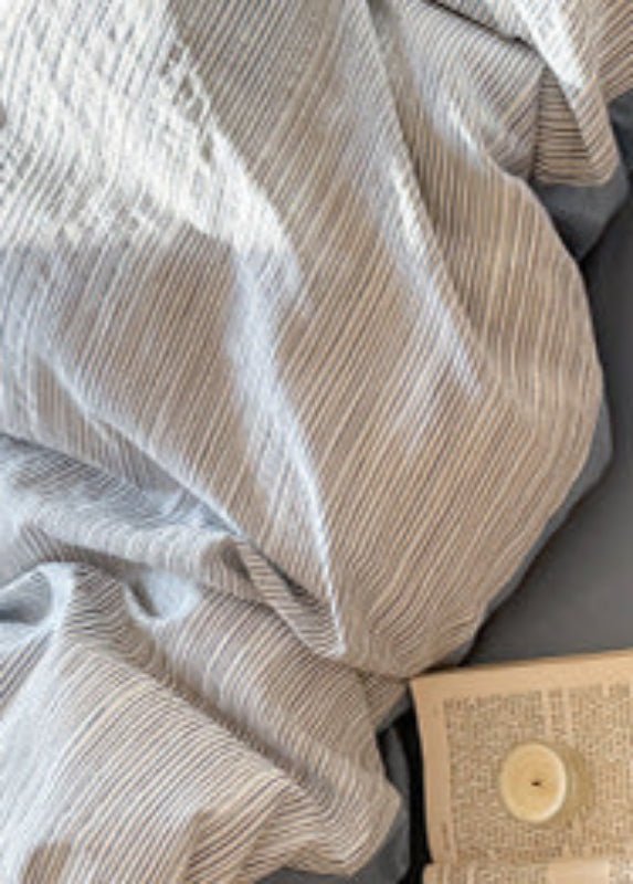 Emma Duo Striped Jacquard Bedding Set / Green