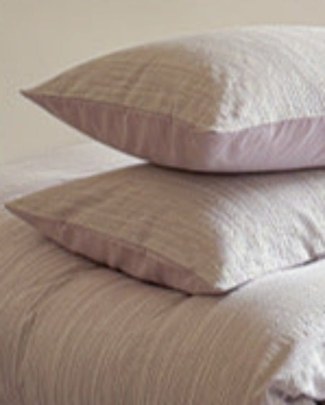 Emma Duo Striped Jacquard Bedding Set / Green