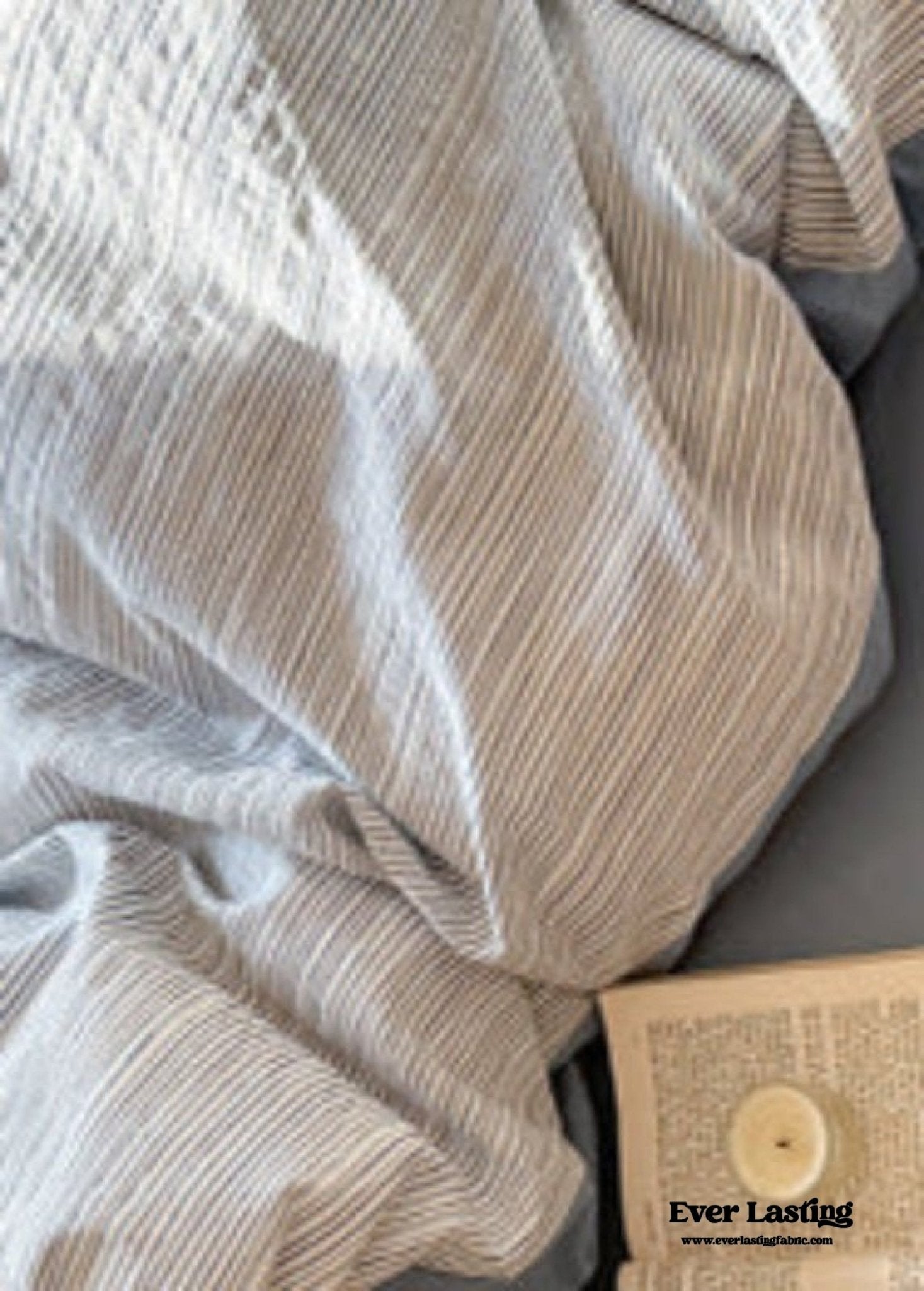 Emma Duo Striped Jacquard Bedding Set / Pink