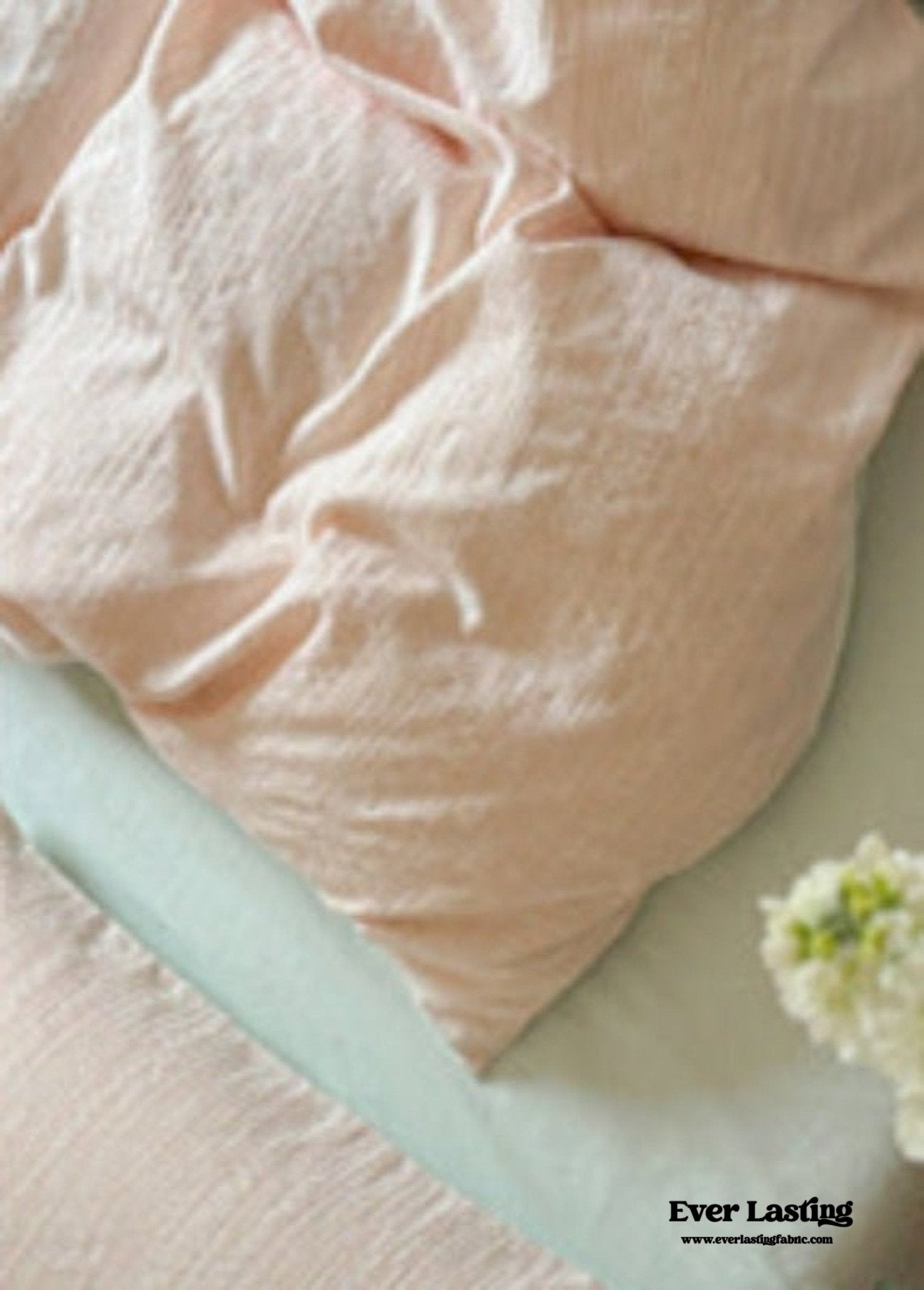 Emma Duo Striped Jacquard Bedding Set / Pink