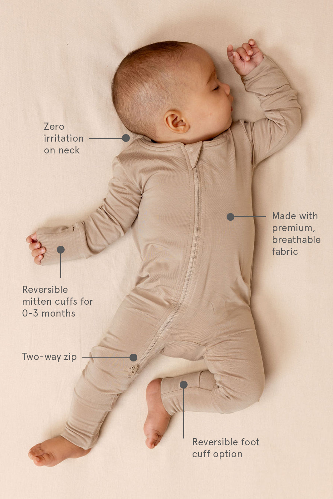 Desert Lark - CloudBlend™ Footless Pajamas