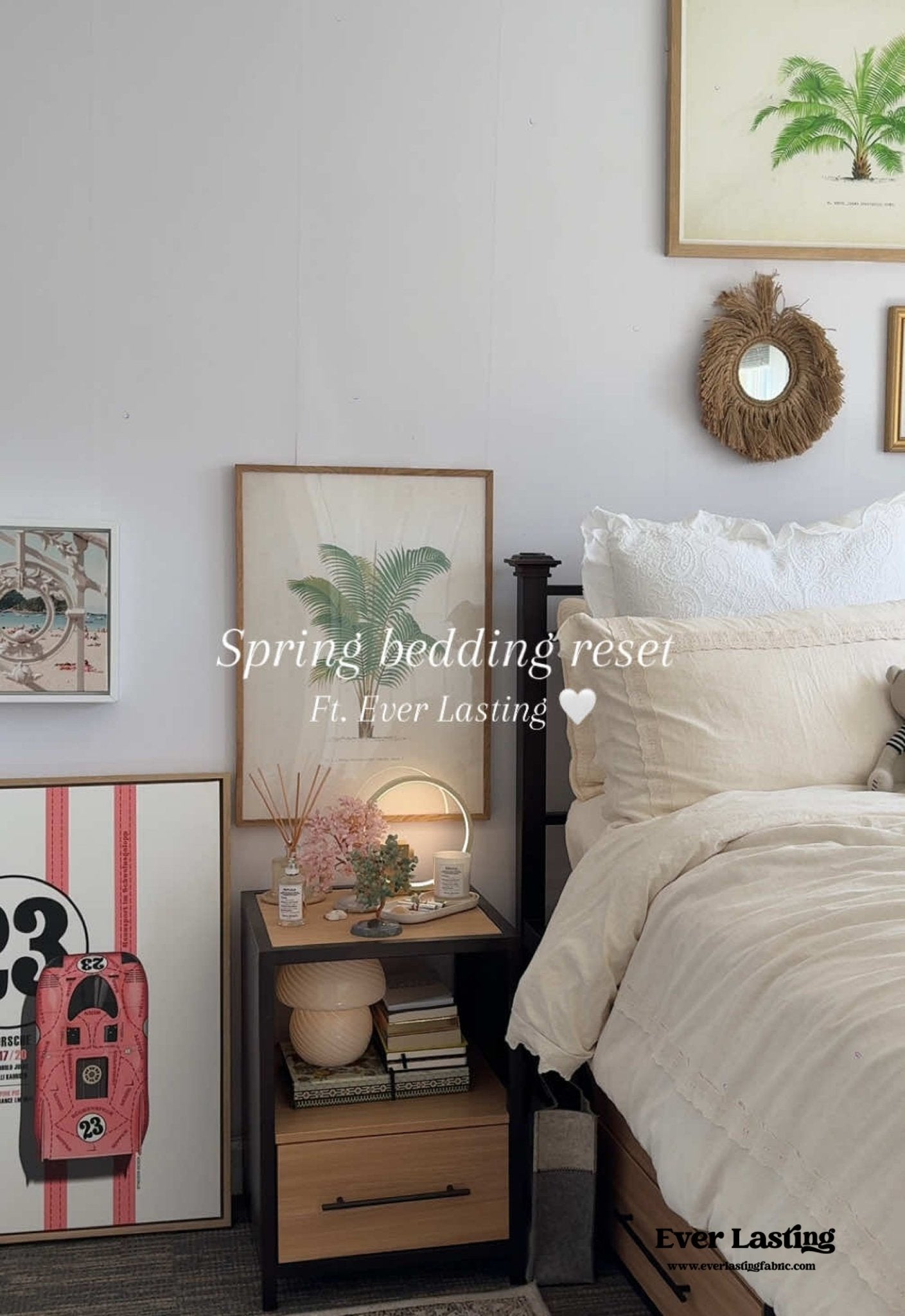 French Linen Cotton Embroidered Floral Pillowcases