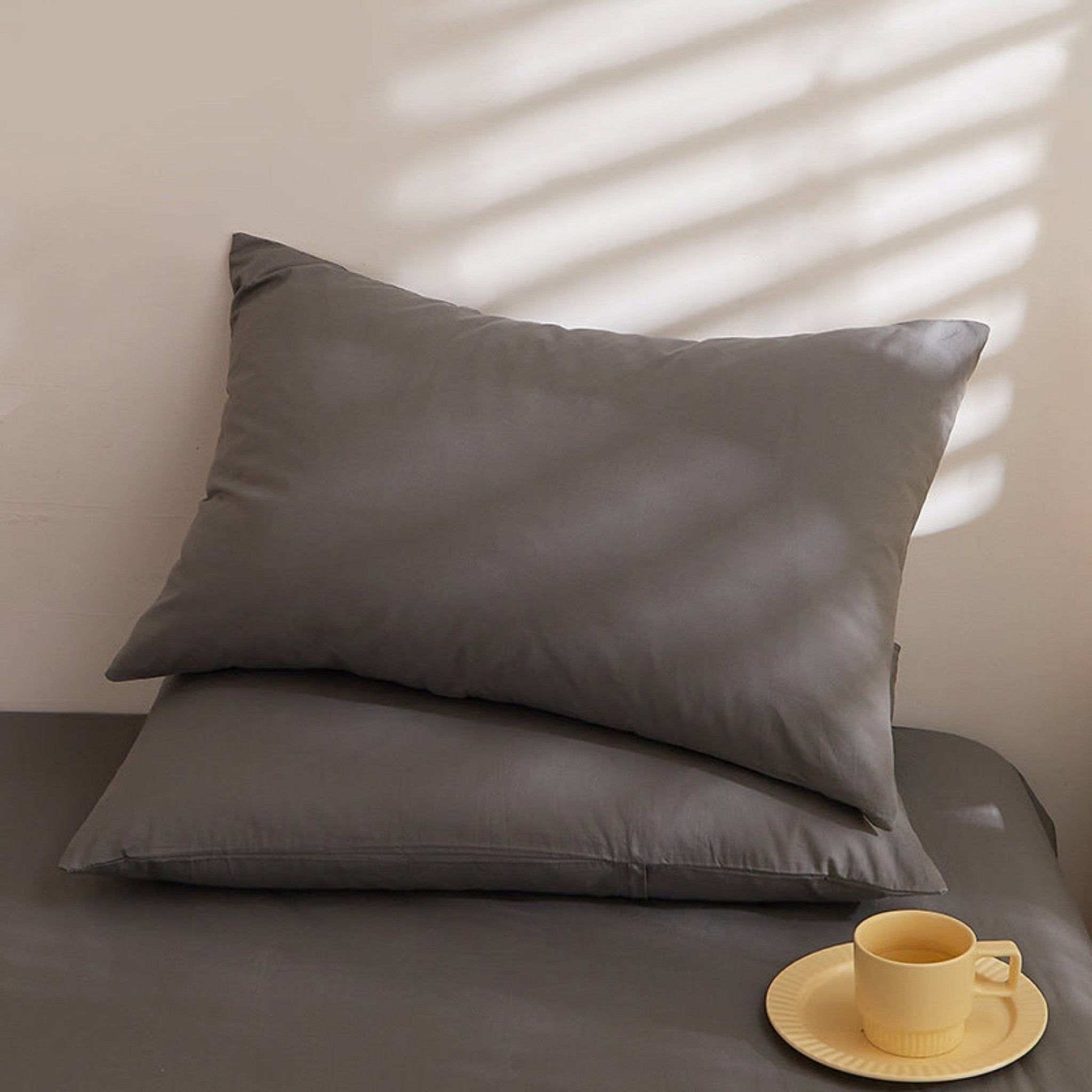 Fresh Plaid Washed Cotton Pillowcases
