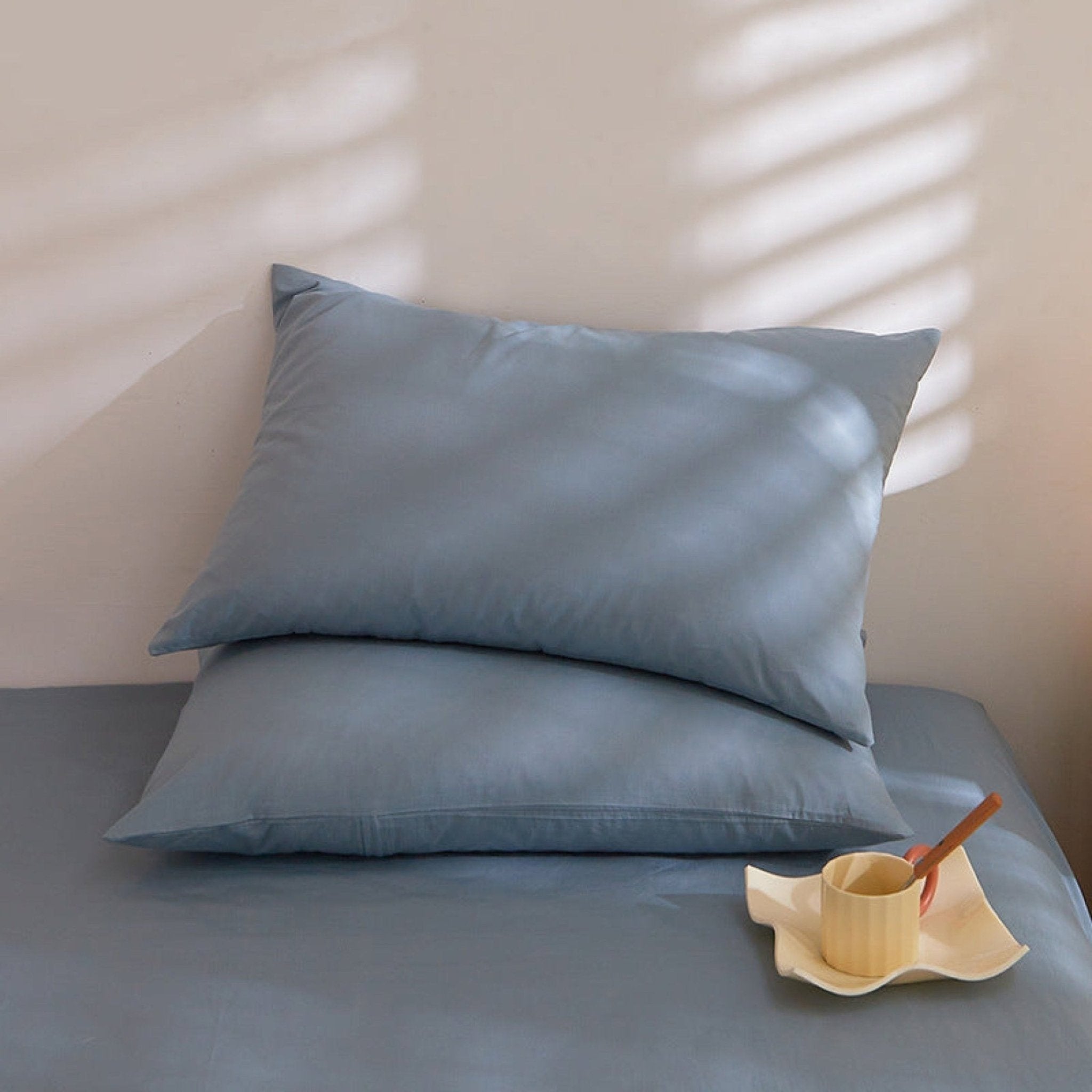 Fresh Plaid Washed Cotton Pillowcases
