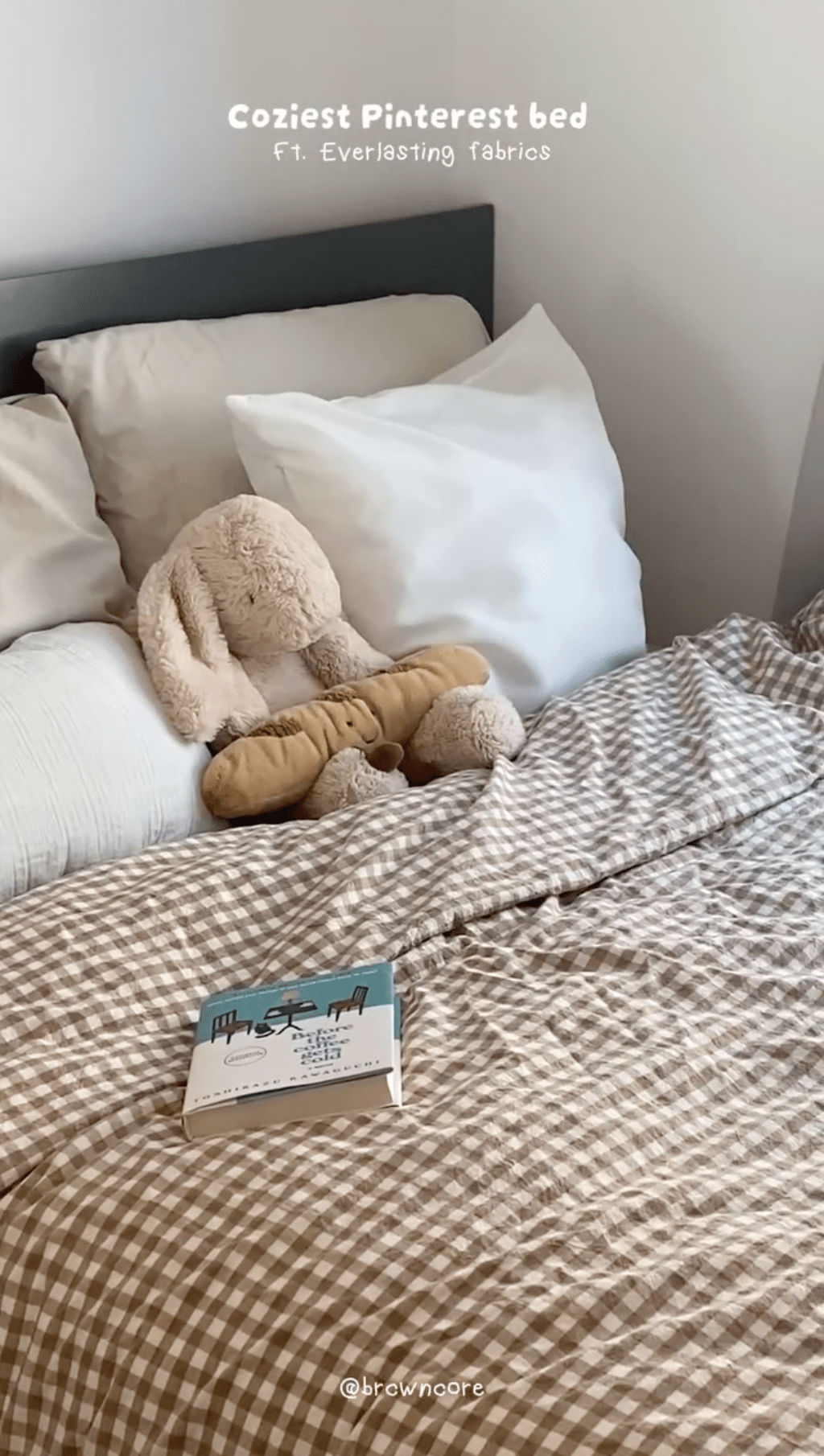 Gingham Bedding Set / Blue