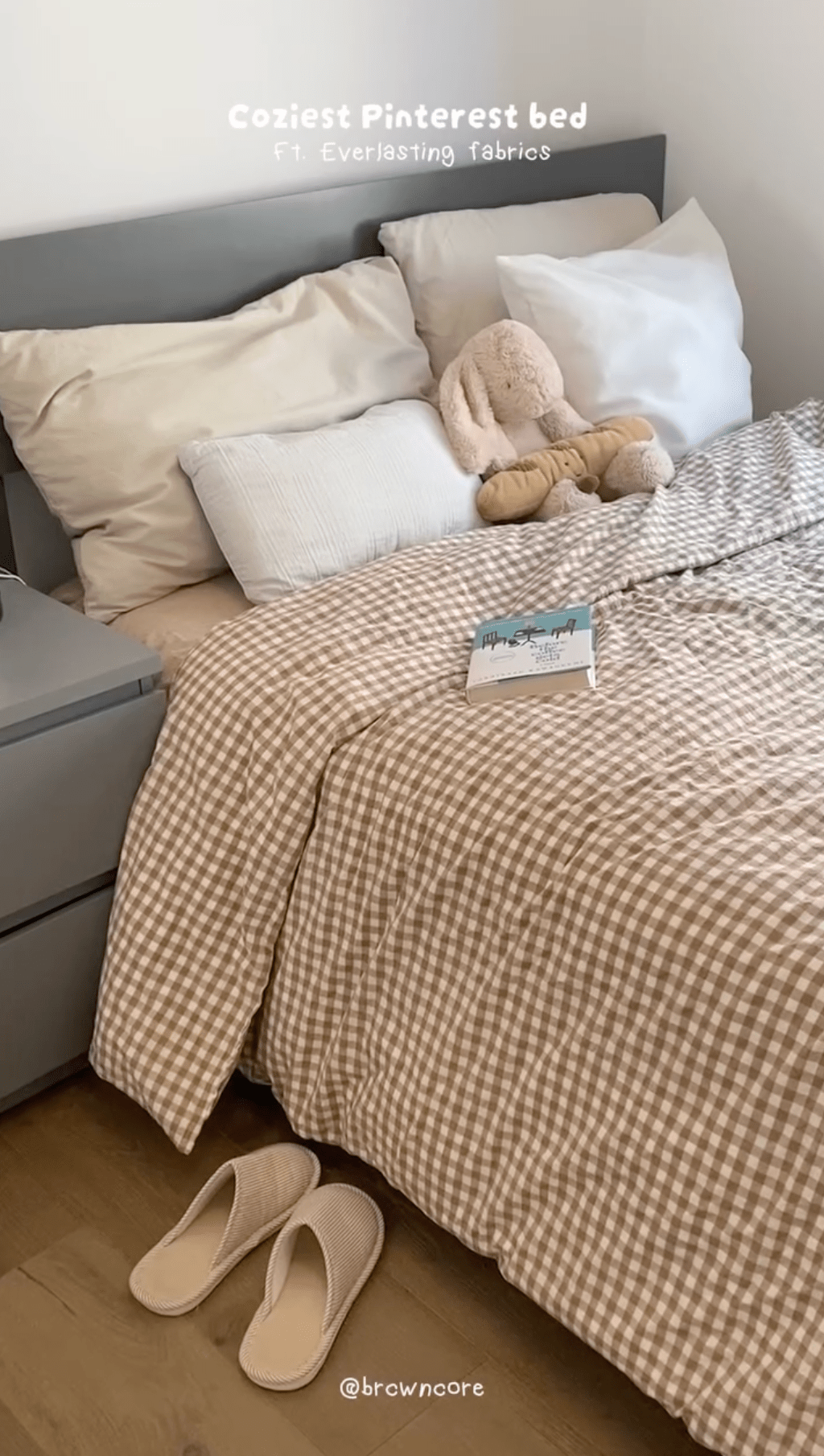 Gingham Bedding Set / Blue