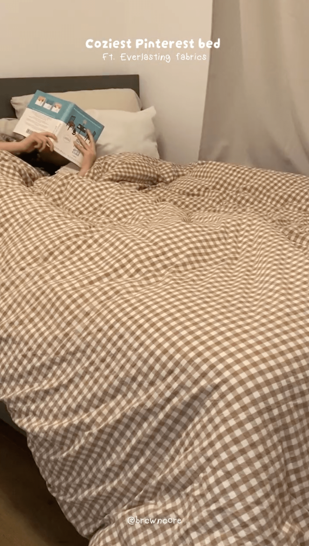 Gingham Bedding Set / Blue