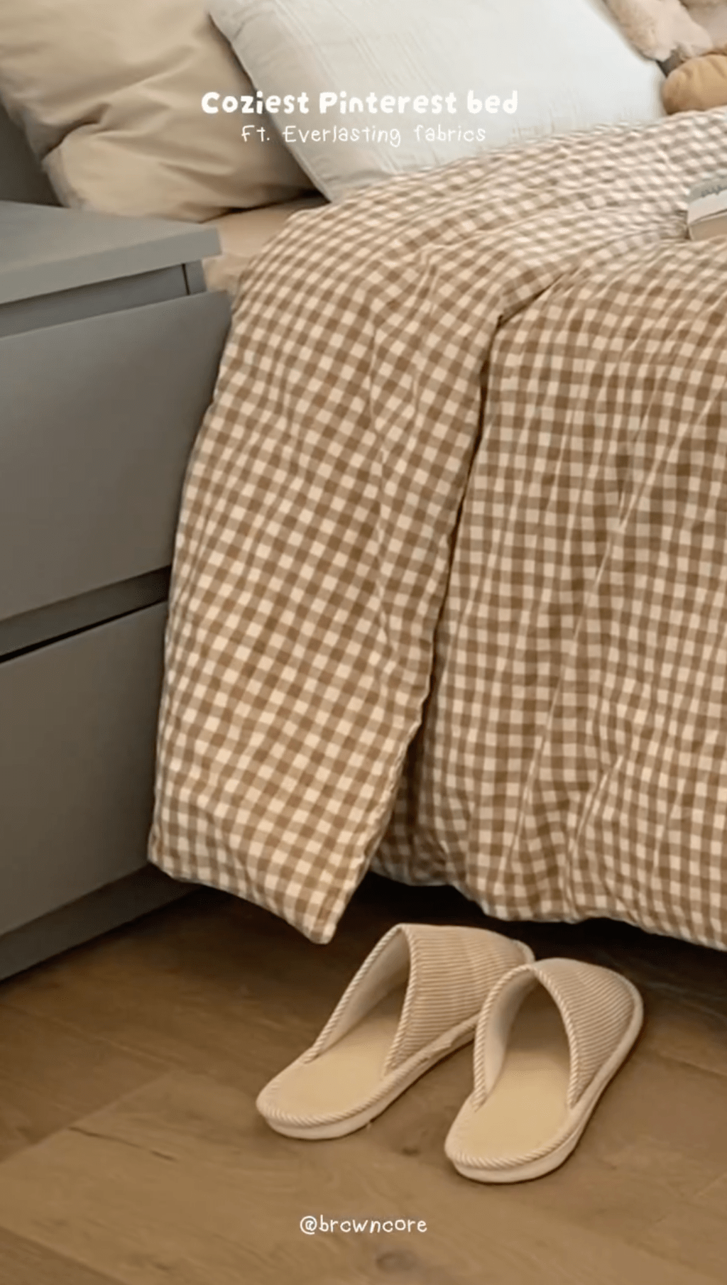 Gingham Bedding Set / Blue