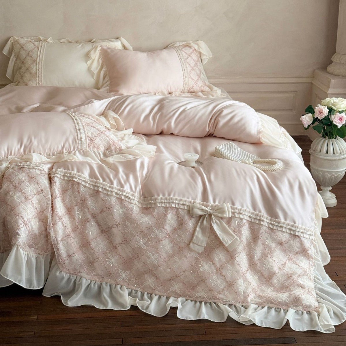 Haute Pearl TENCEL™ Bedding Set / Blush Romance