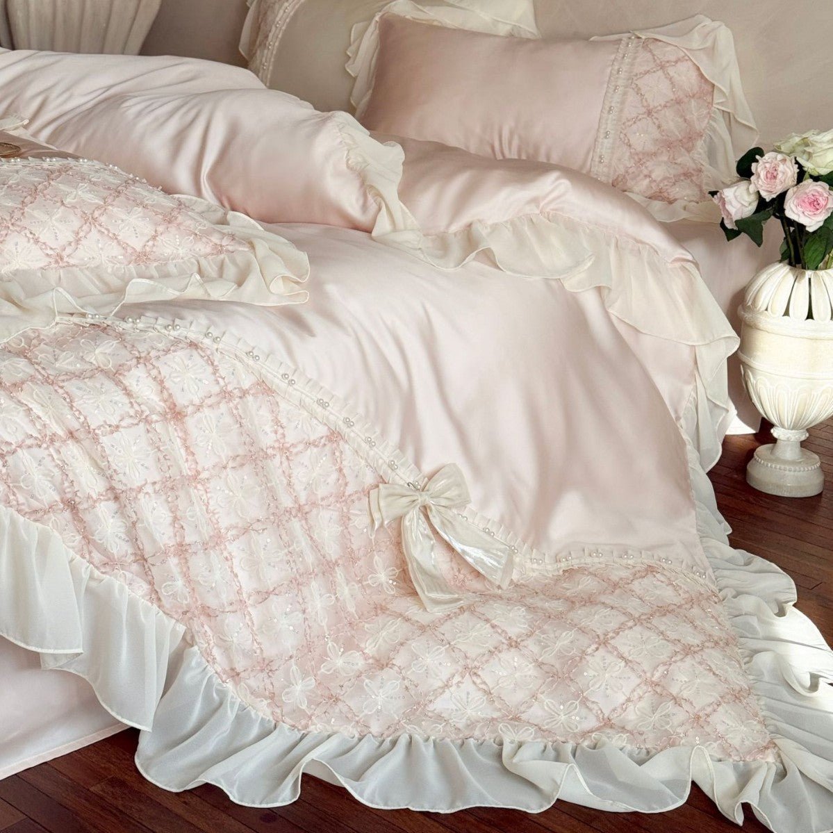 Haute Pearl TENCEL™ Bedding Set / Blush Romance