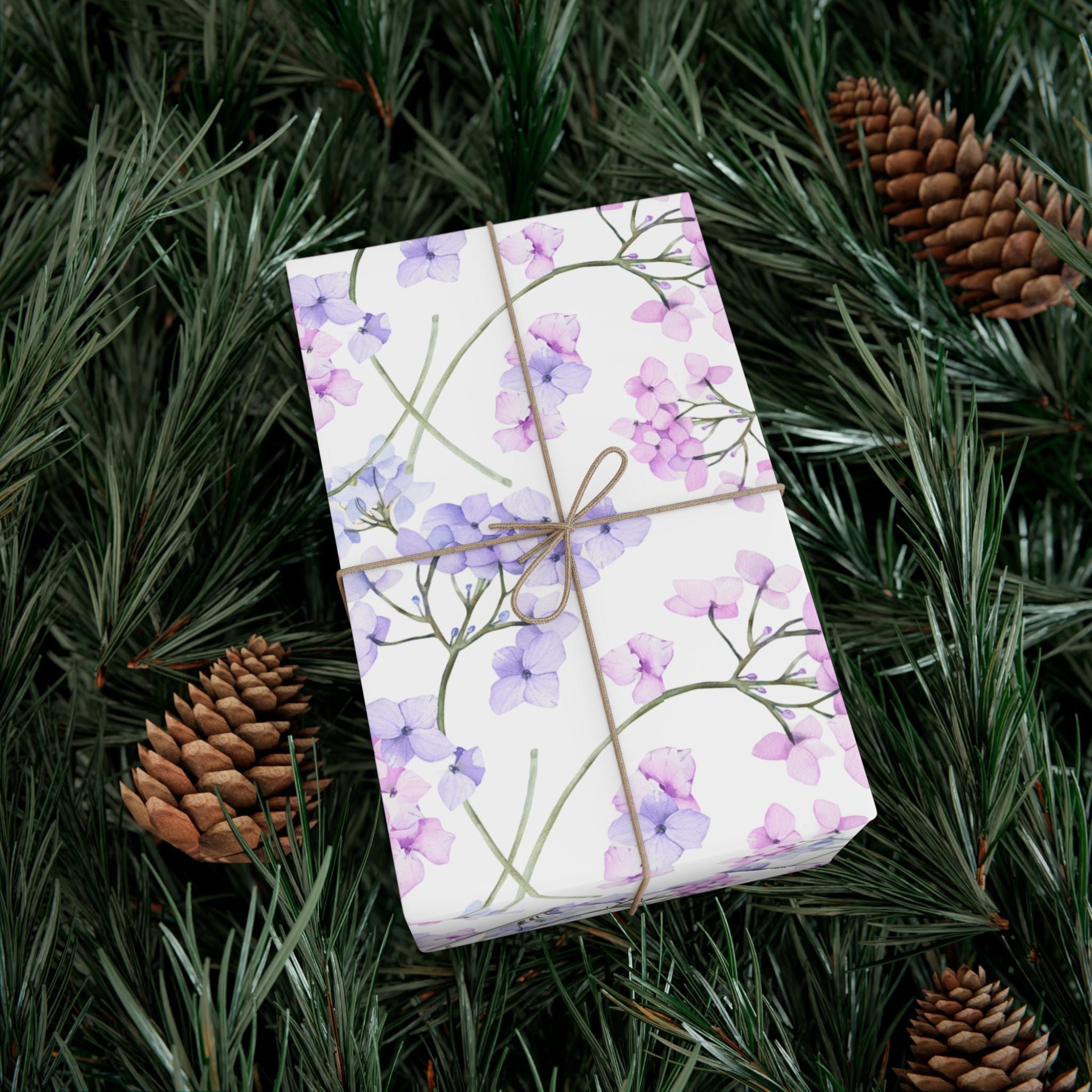 Elegant Hydrangea Wrapping Paper