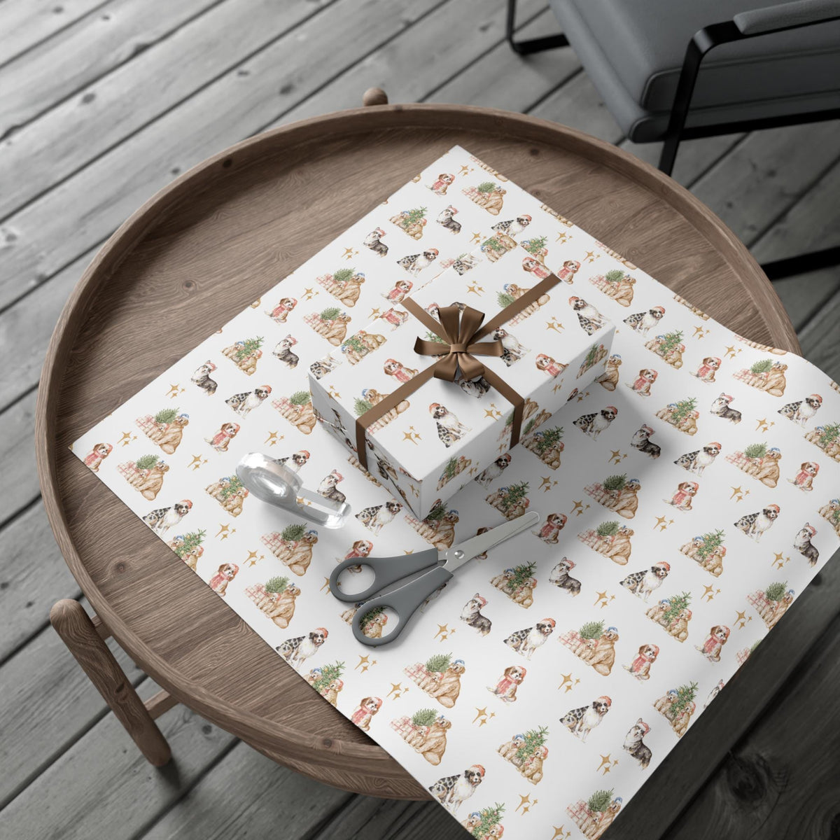 Christmas Dogs Wrapping Paper