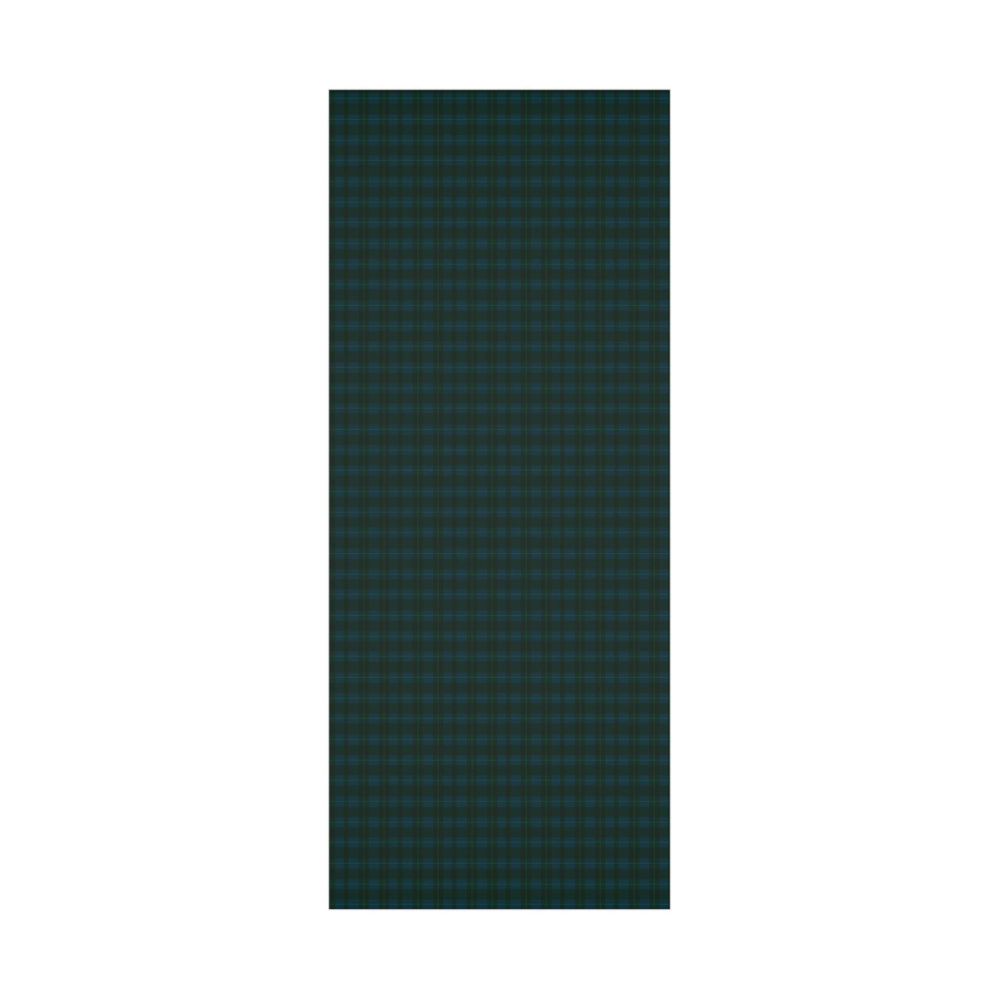 Blue and Green Plaid Wrapping Paper