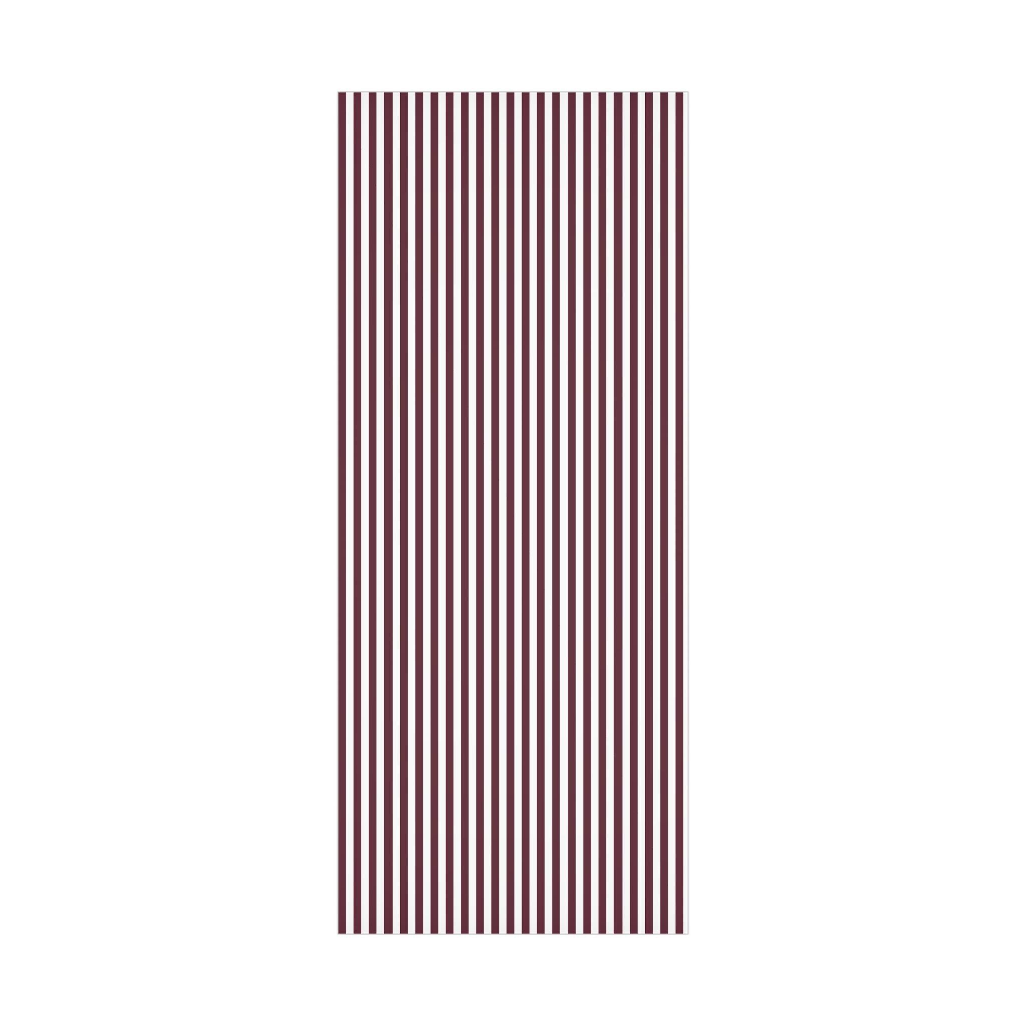 Burgundy Striped Wrapping Paper