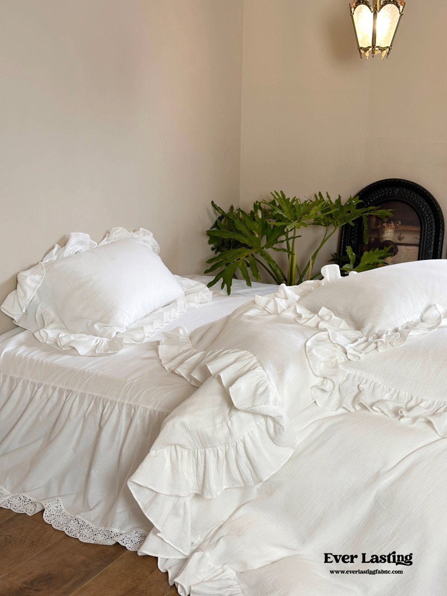 Liliane Elegant Ruffle Double Gauze Bedding Set / French Simple