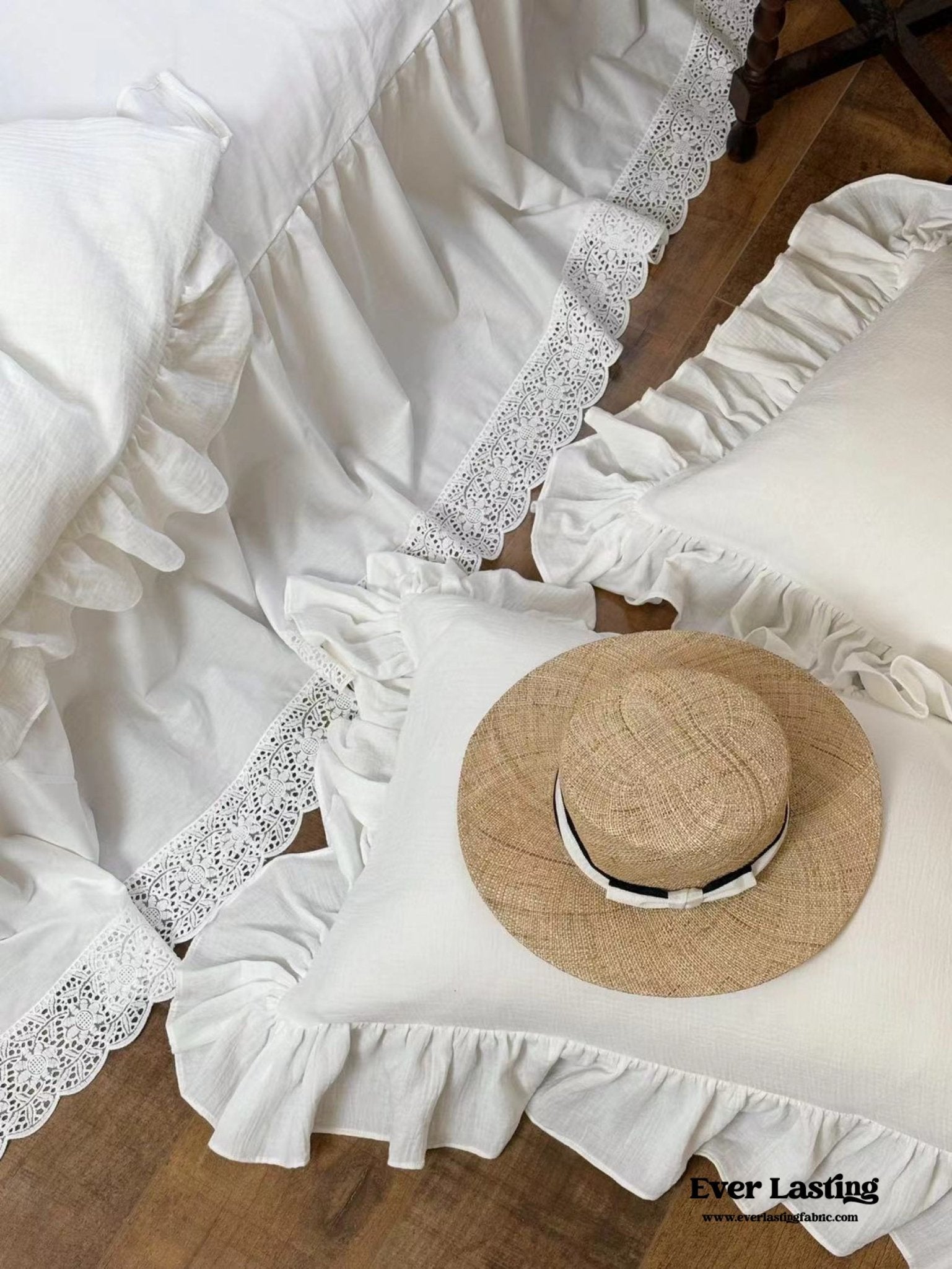 Liliane Elegant Ruffle Double Gauze Bedding Set / French Simple