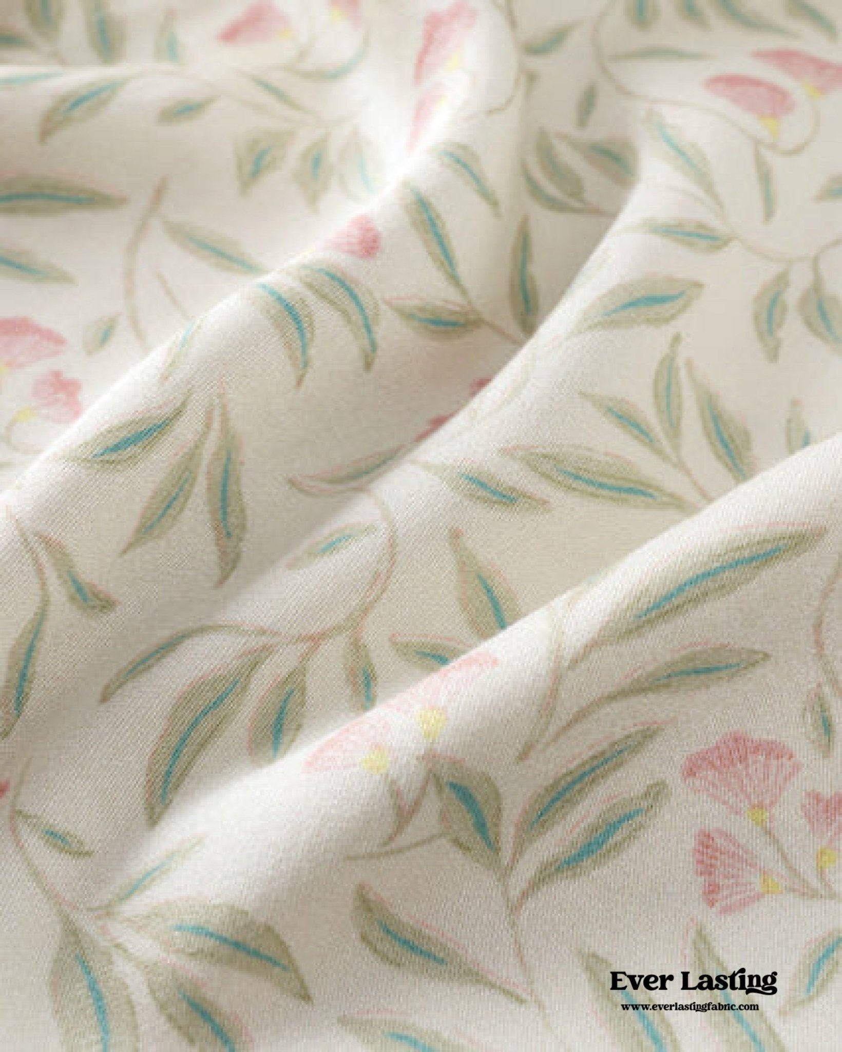 Pastoral Floral Long-Sleeve Long-Pants Pajama Set