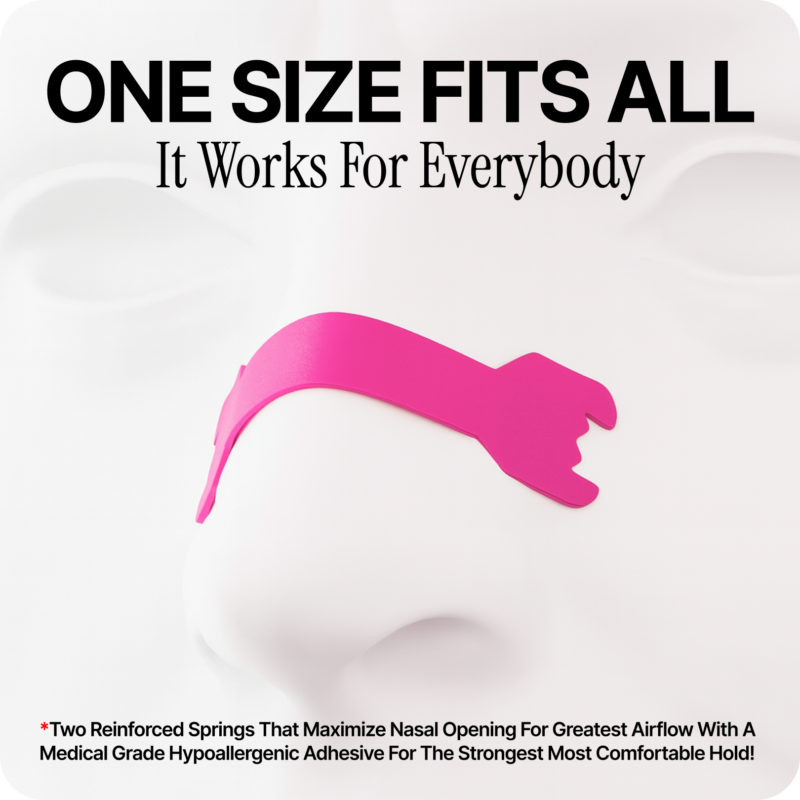 Pink Nasal Strips
