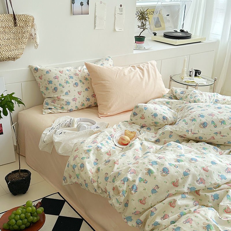 Sweet Floral Bedding Set / Floral Blue