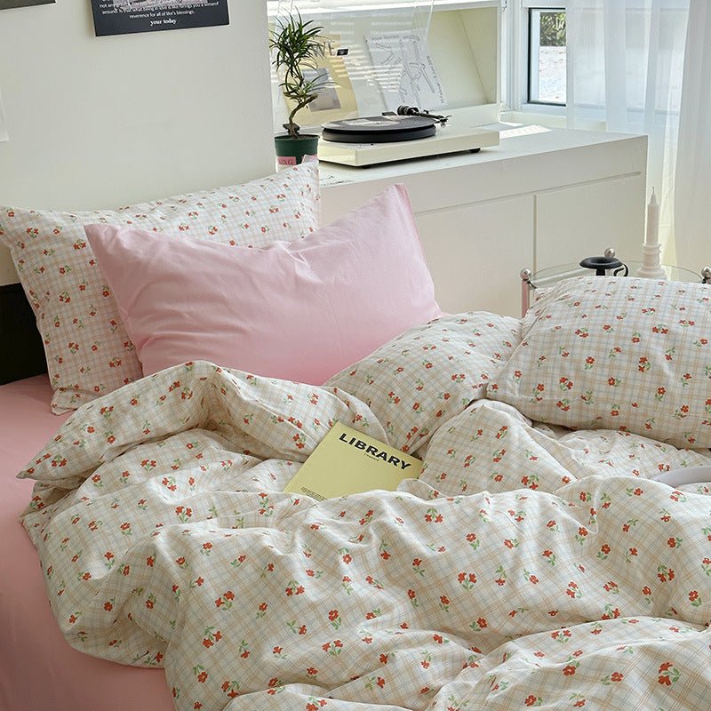 Sweet Floral Bedding Set / Floral Blue