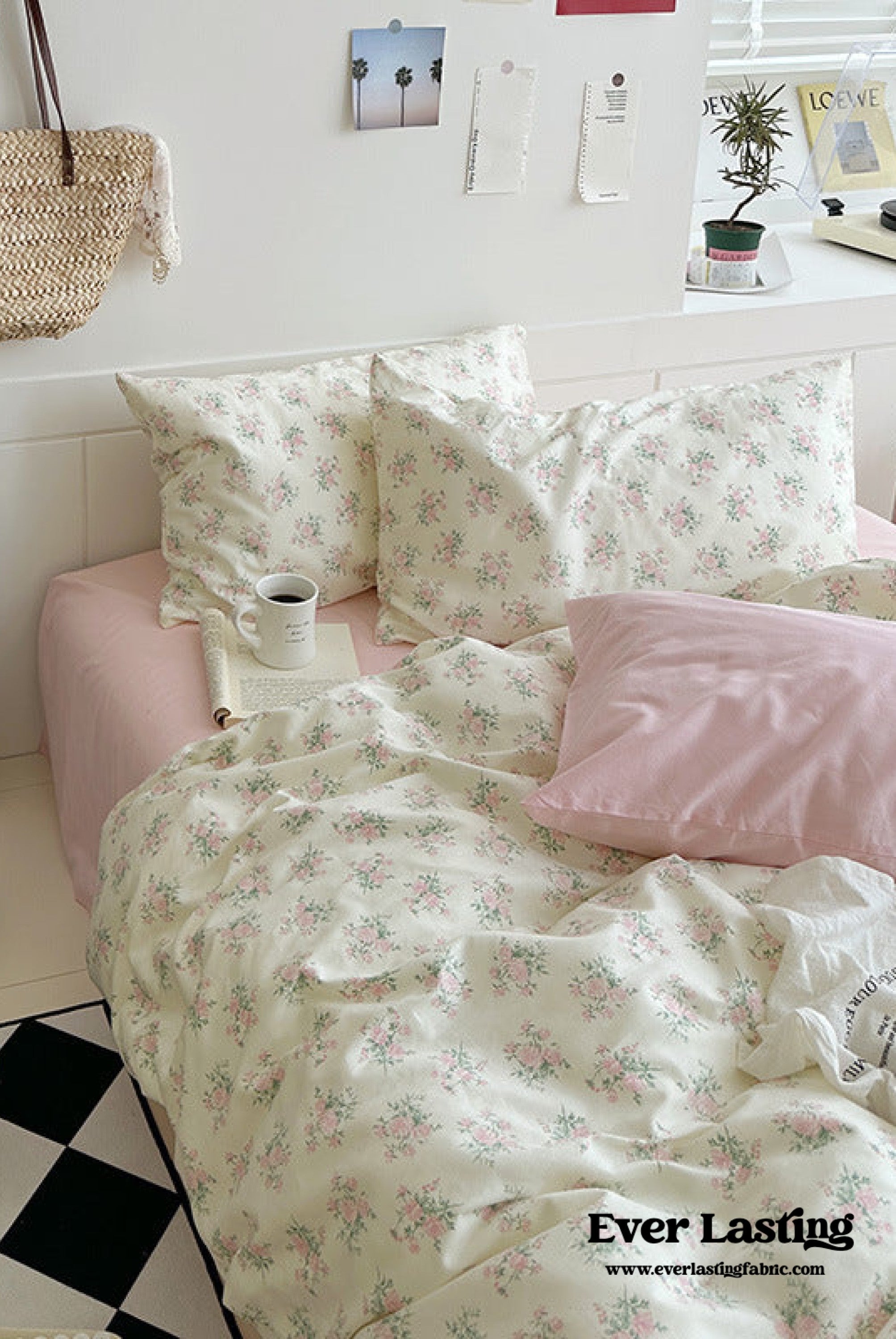 Sweet Floral Bedding Set / Floral Blue